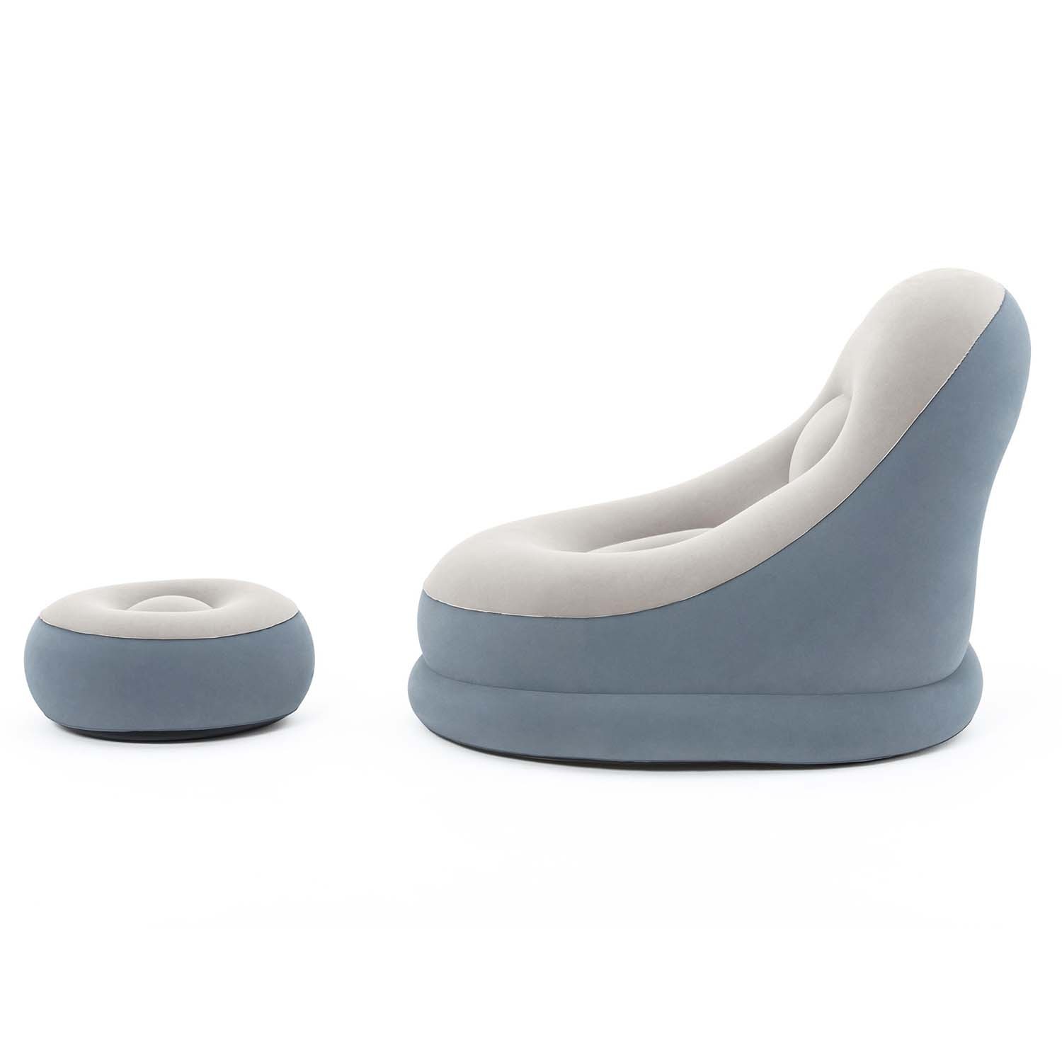 Täispuhutav tugitool jalatoega 122 x 94 x 81 cm Bestway 75053 punane - Image 9