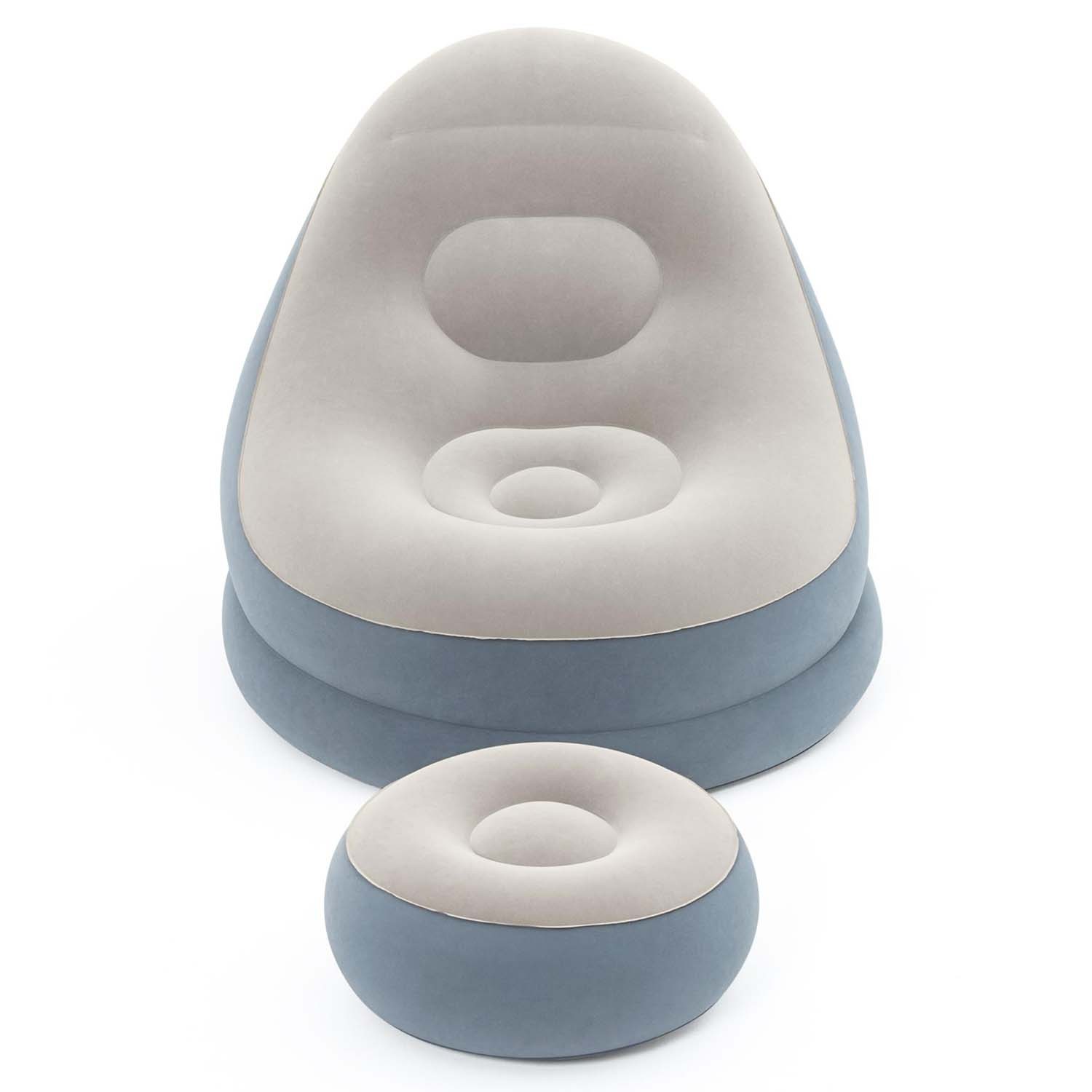 Täispuhutav tugitool jalatoega 122 x 94 x 81 cm Bestway 75053 punane - Image 5