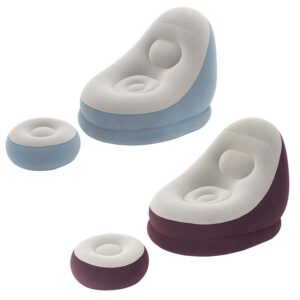 Täispuhutav tugitool jalatoega 122 x 94 x 81 cm Bestway 75053 punane