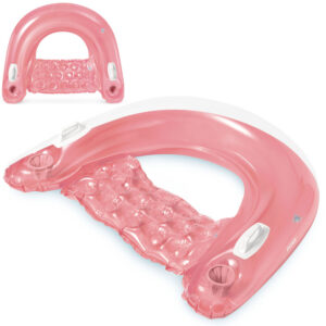 Ujumistool käepidemetega 147 x 99 cm roosa INTEX 58859