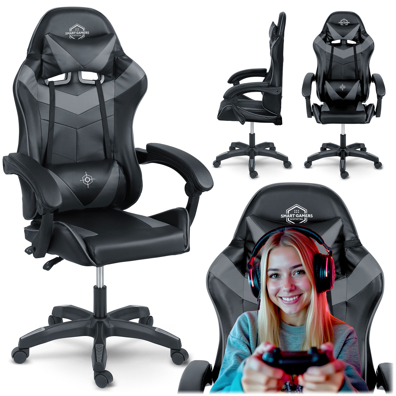 Sofotel Draknor mänguritool must ja hall