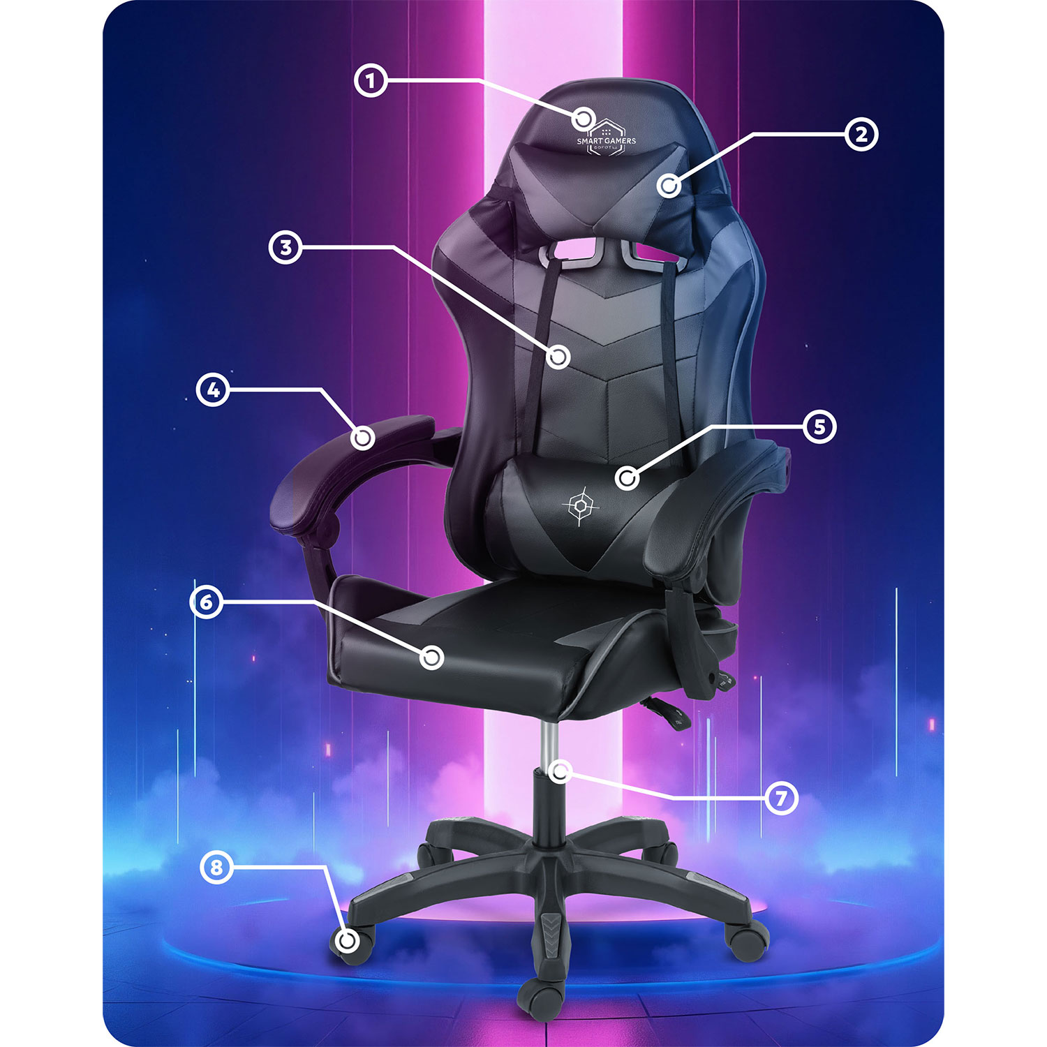 Sofotel Draknor mänguritool must ja hall - Image 13