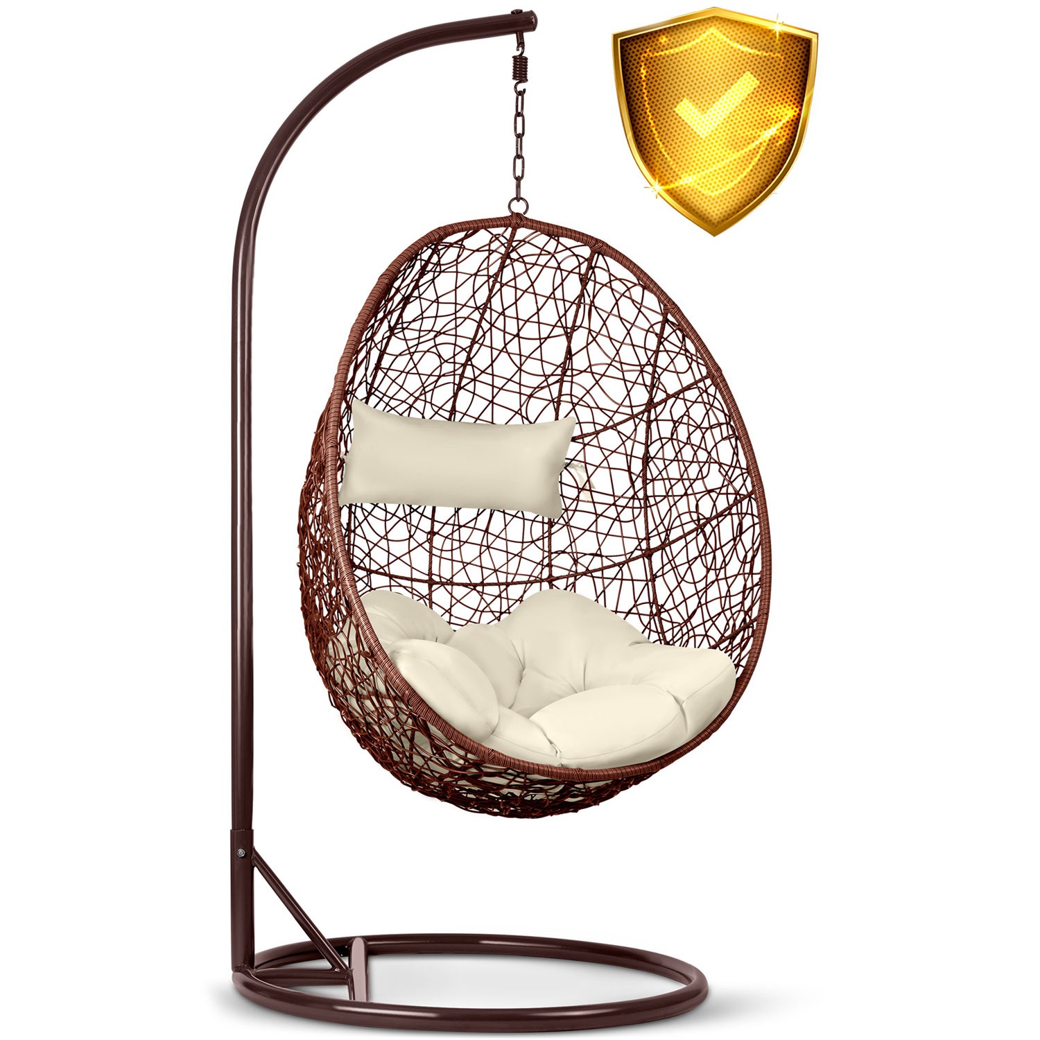 Brava pruun ripp-aiatool + beežid Sofotel padjad - Image 15