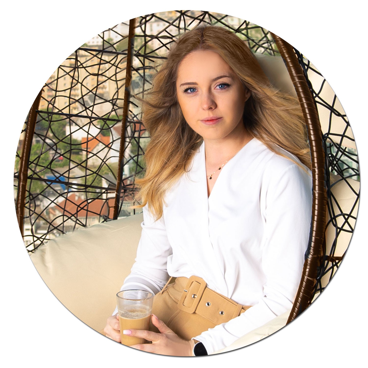 Brava pruun ripp-aiatool + beežid Sofotel padjad - Image 4