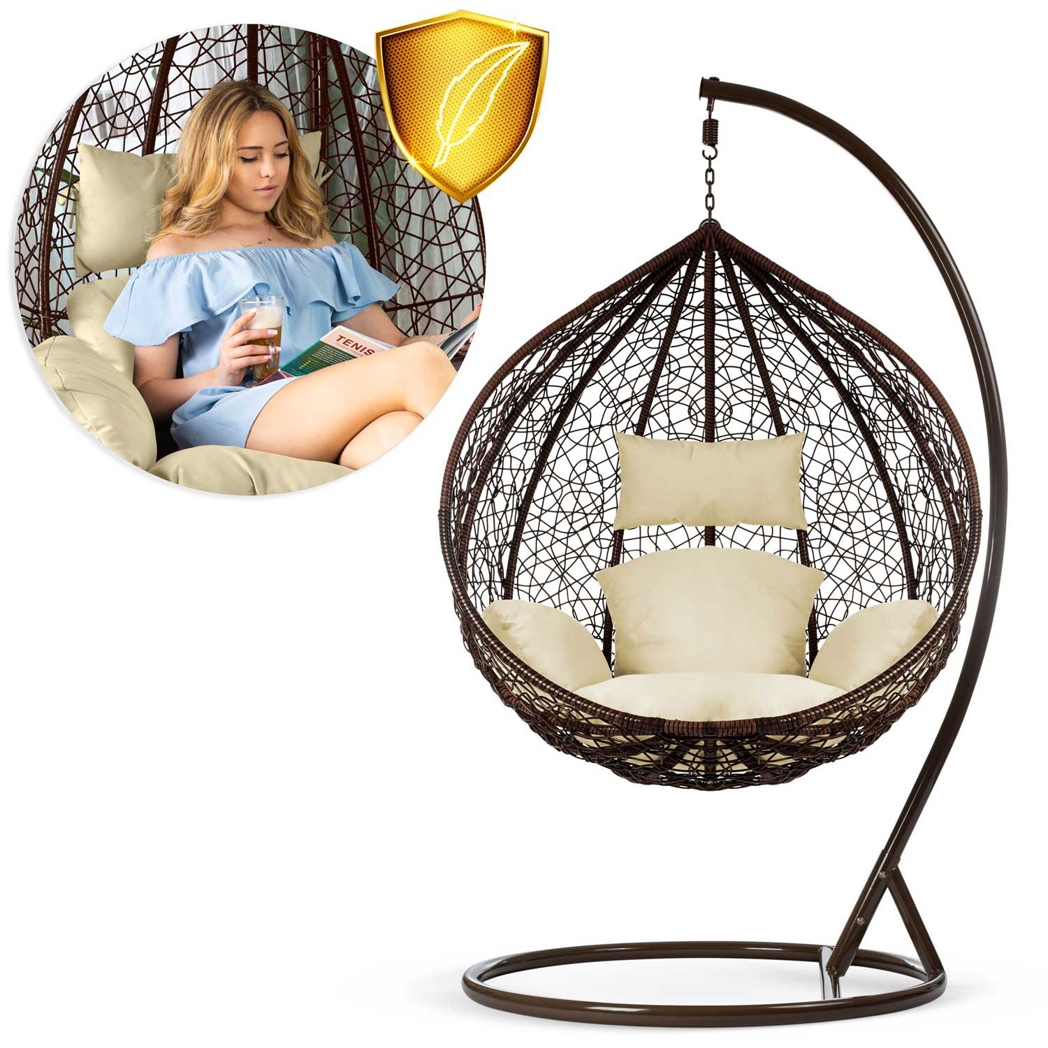 Havana pruun rippkiiktool + kreemikad padjad - Image 11