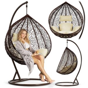 Havana pruun rippkiiktool + kreemikad padjad