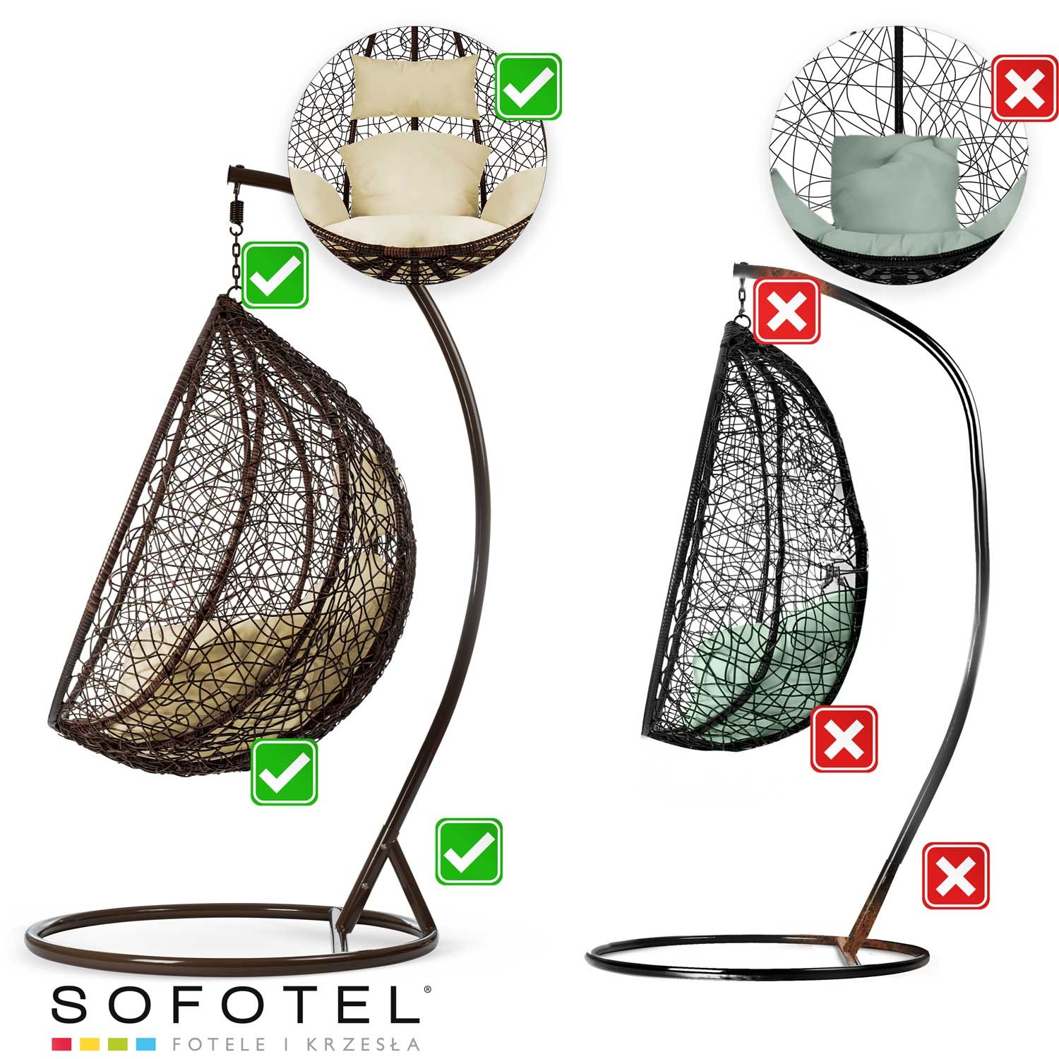 Havana pruun rippkiiktool + kreemikad padjad - Image 14