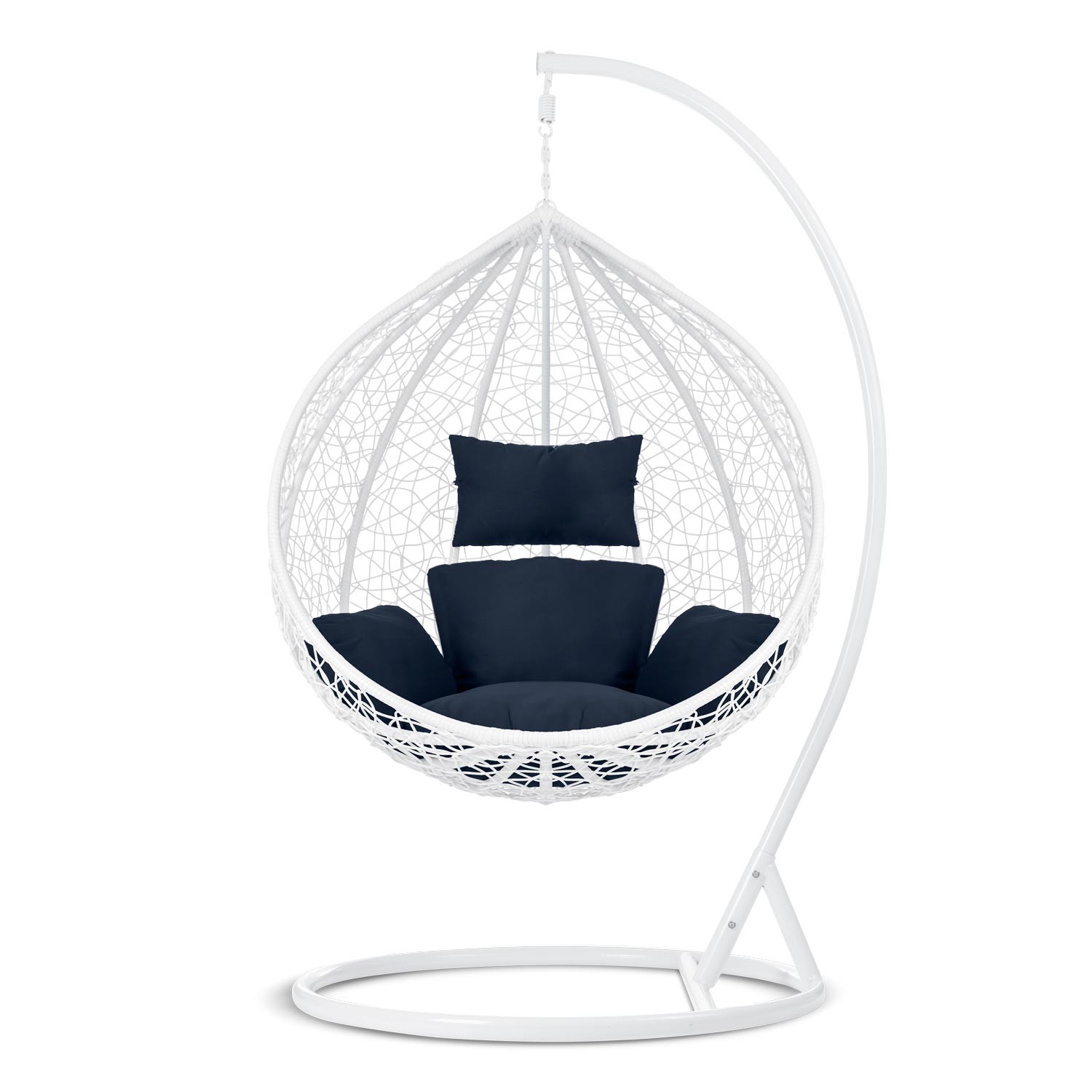 Havana valge ripp-kiiktool + tumesinised padjad - Image 9