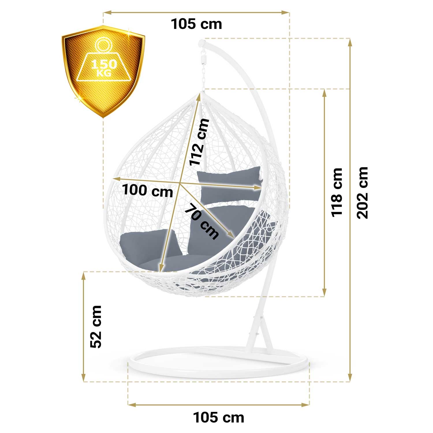 Havana valge ripp-kiiktool + tumesinised padjad - Image 14