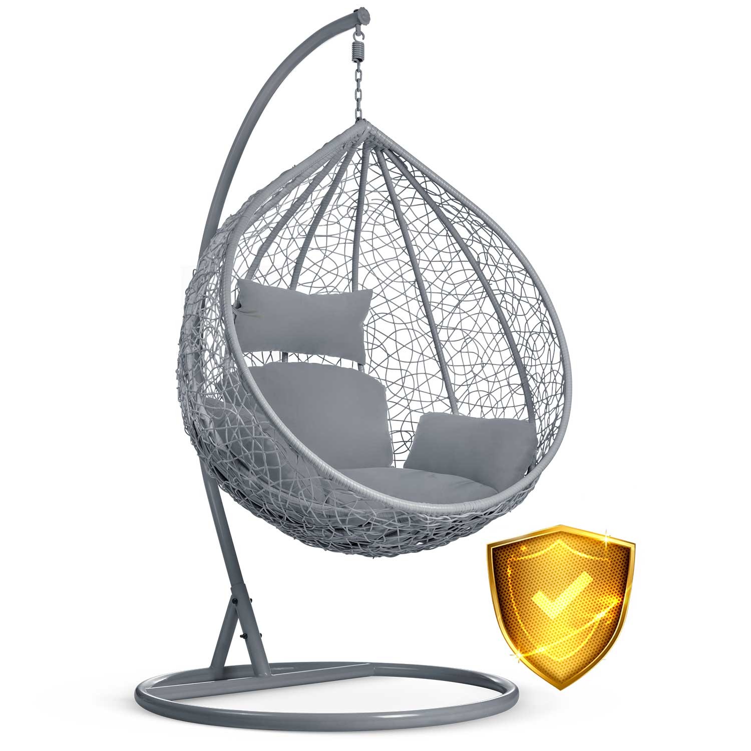 Havana rippkiiktool, tumehall + hallid padjad - Image 3