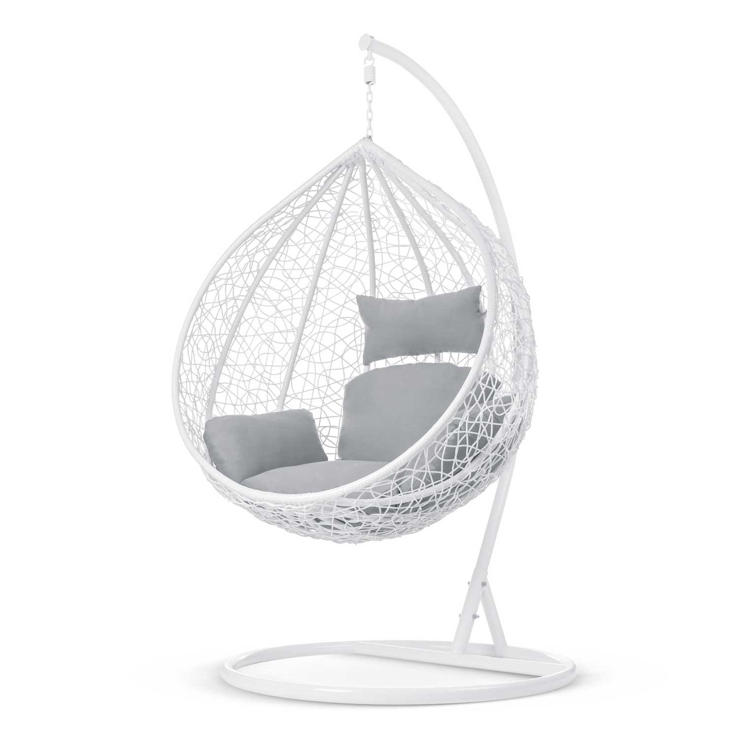 Havana rippkiiktool, valge + helehallid padjad - Image 3