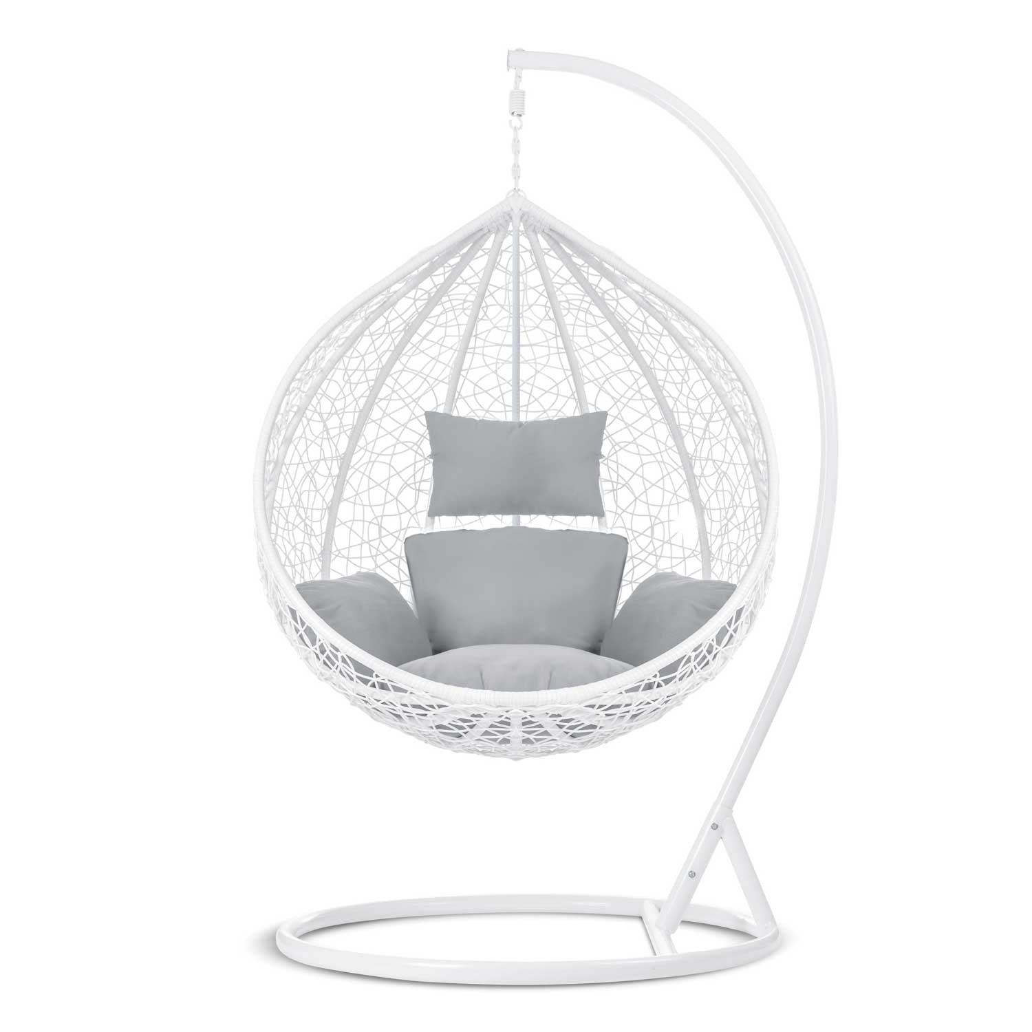 Havana rippkiiktool, valge + helehallid padjad - Image 5