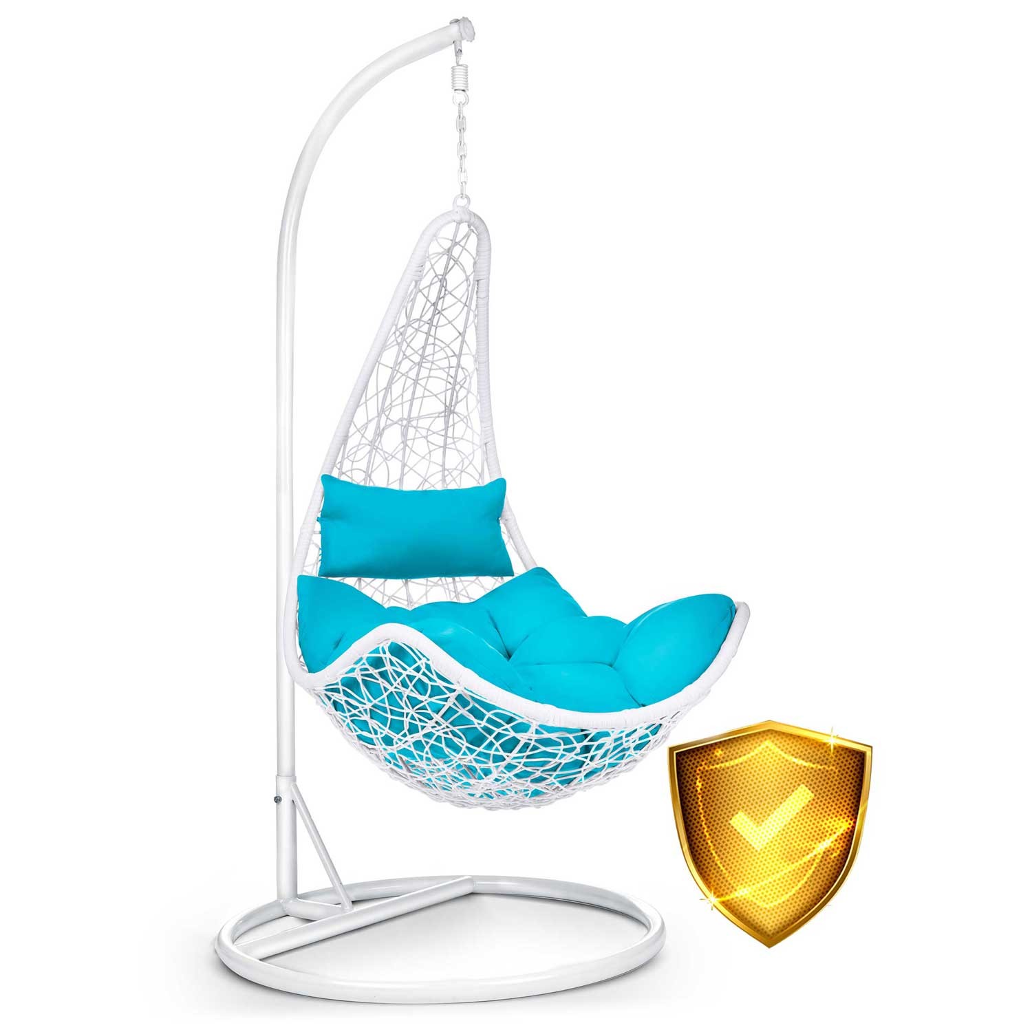 Cabana rippuv kiiktool valge + sinised padjad - Image 11