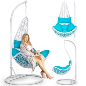 Cabana rippuv kiiktool valge + sinised padjad