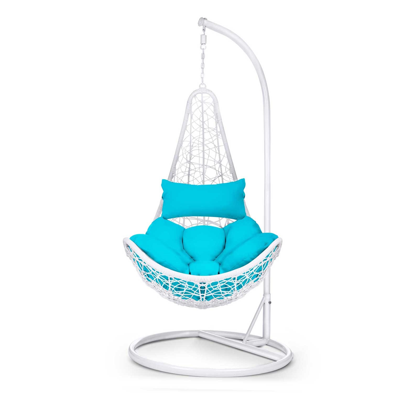 Cabana rippuv kiiktool valge + sinised padjad - Image 7