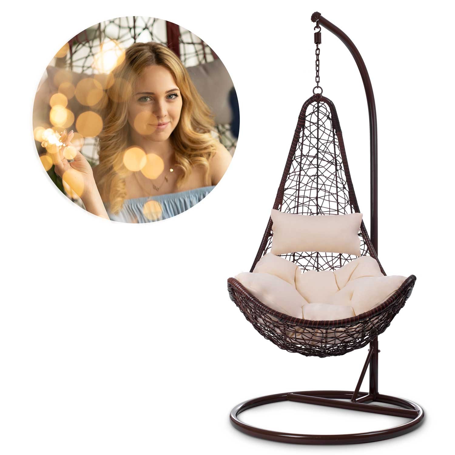 Cabana ripptool pruun + beežid padjad - Image 12