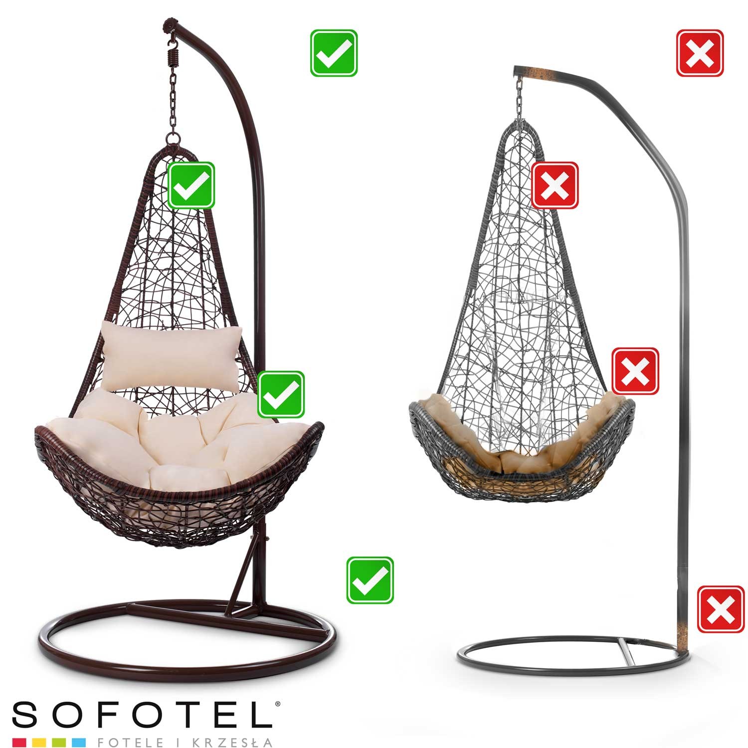 Cabana ripptool pruun + beežid padjad - Image 14