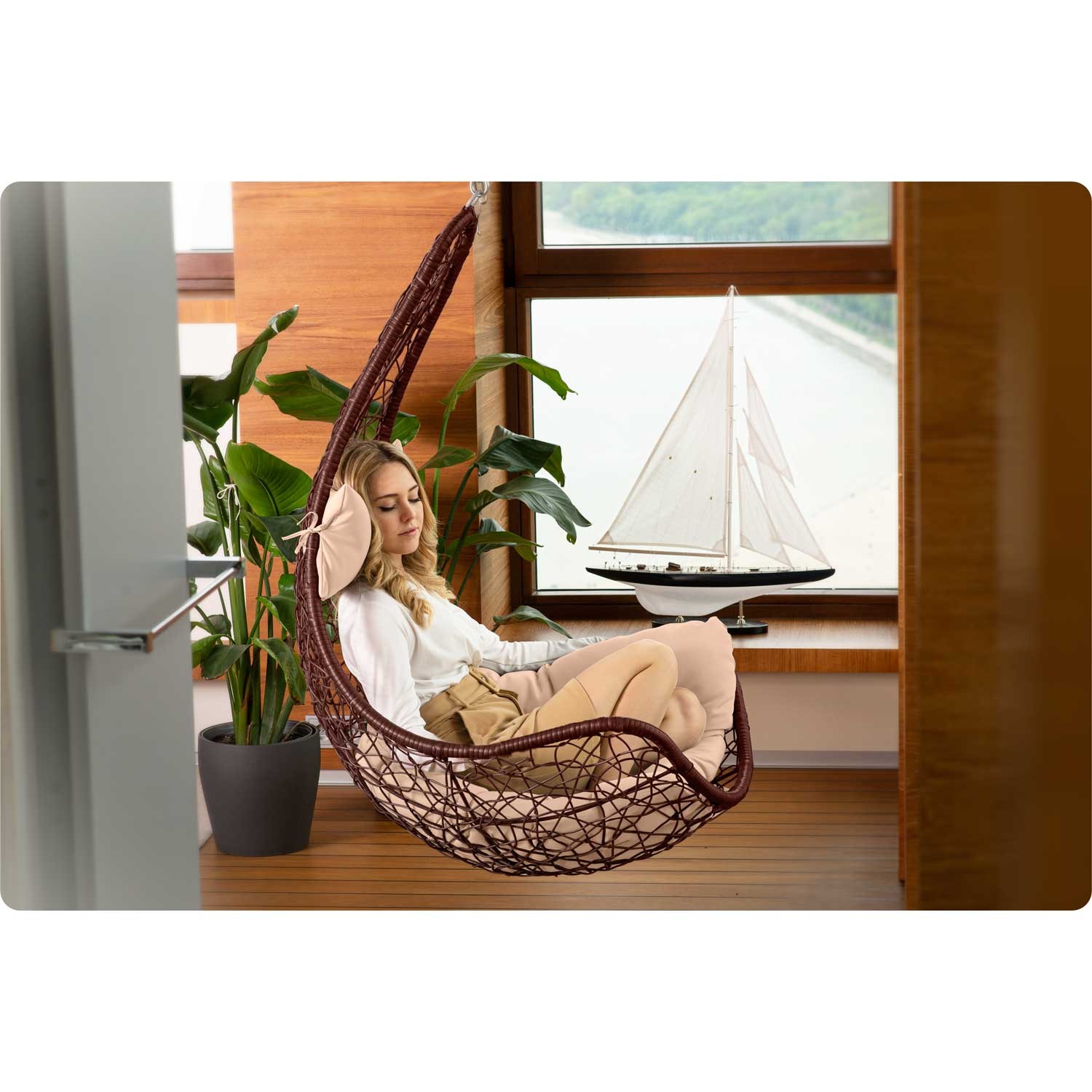 Cabana ripptool pruun + beežid padjad - Image 6