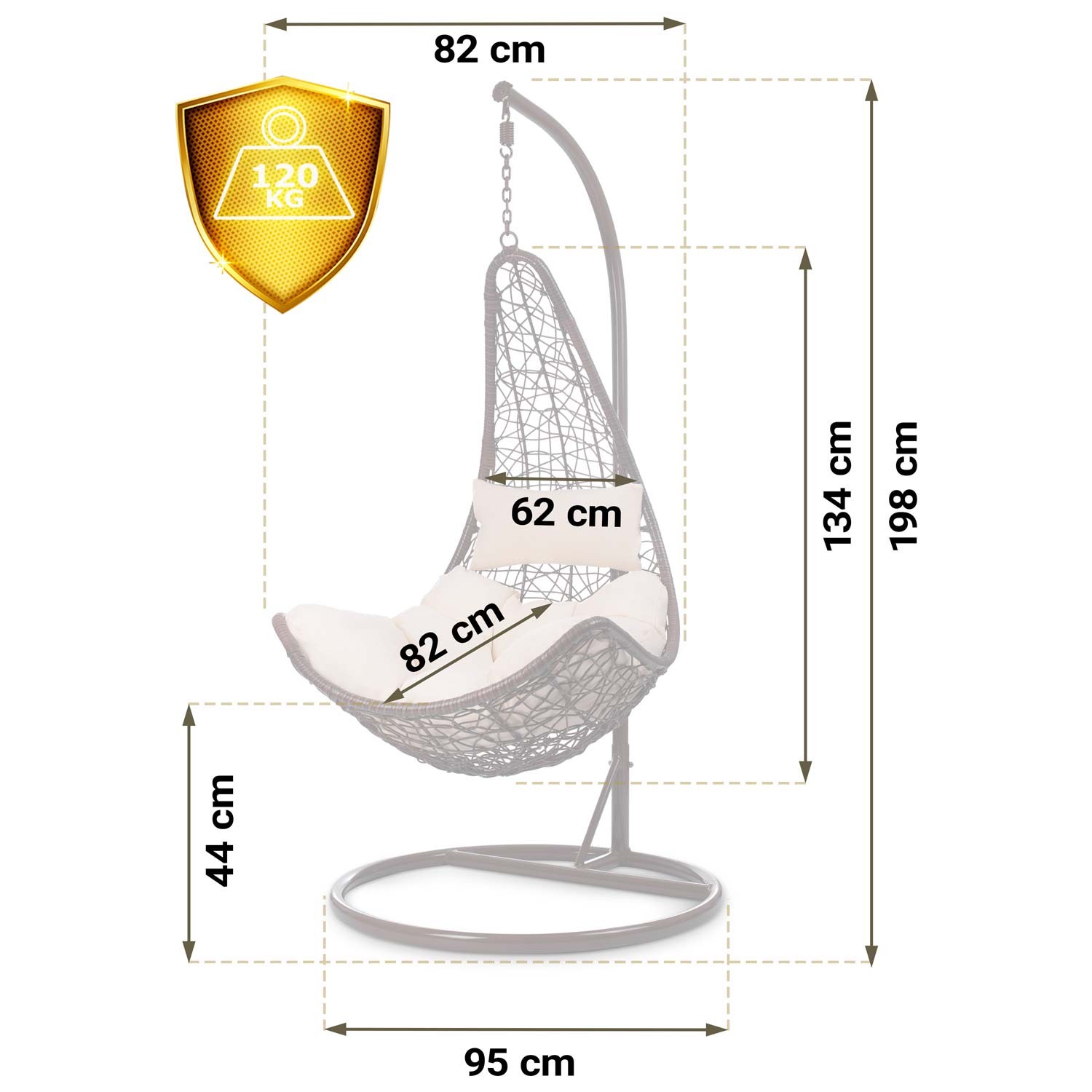Cabana ripptool pruun + beežid padjad - Image 15