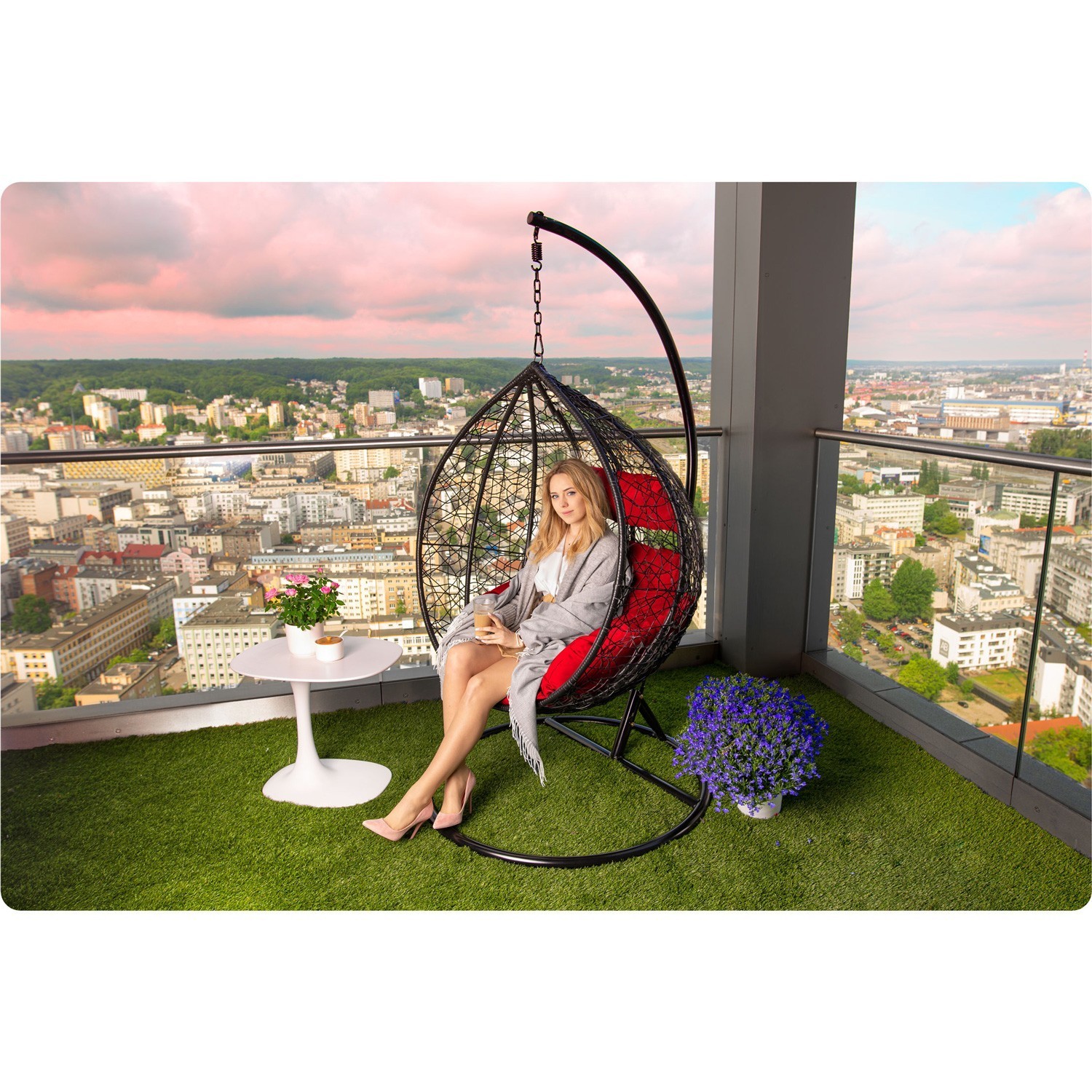 Havana ripptool must + punased padjad - Image 6