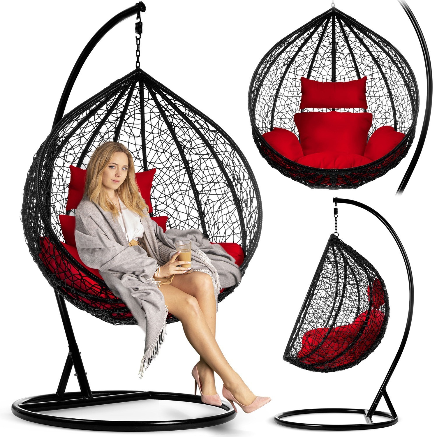 Havana ripptool must + punased padjad