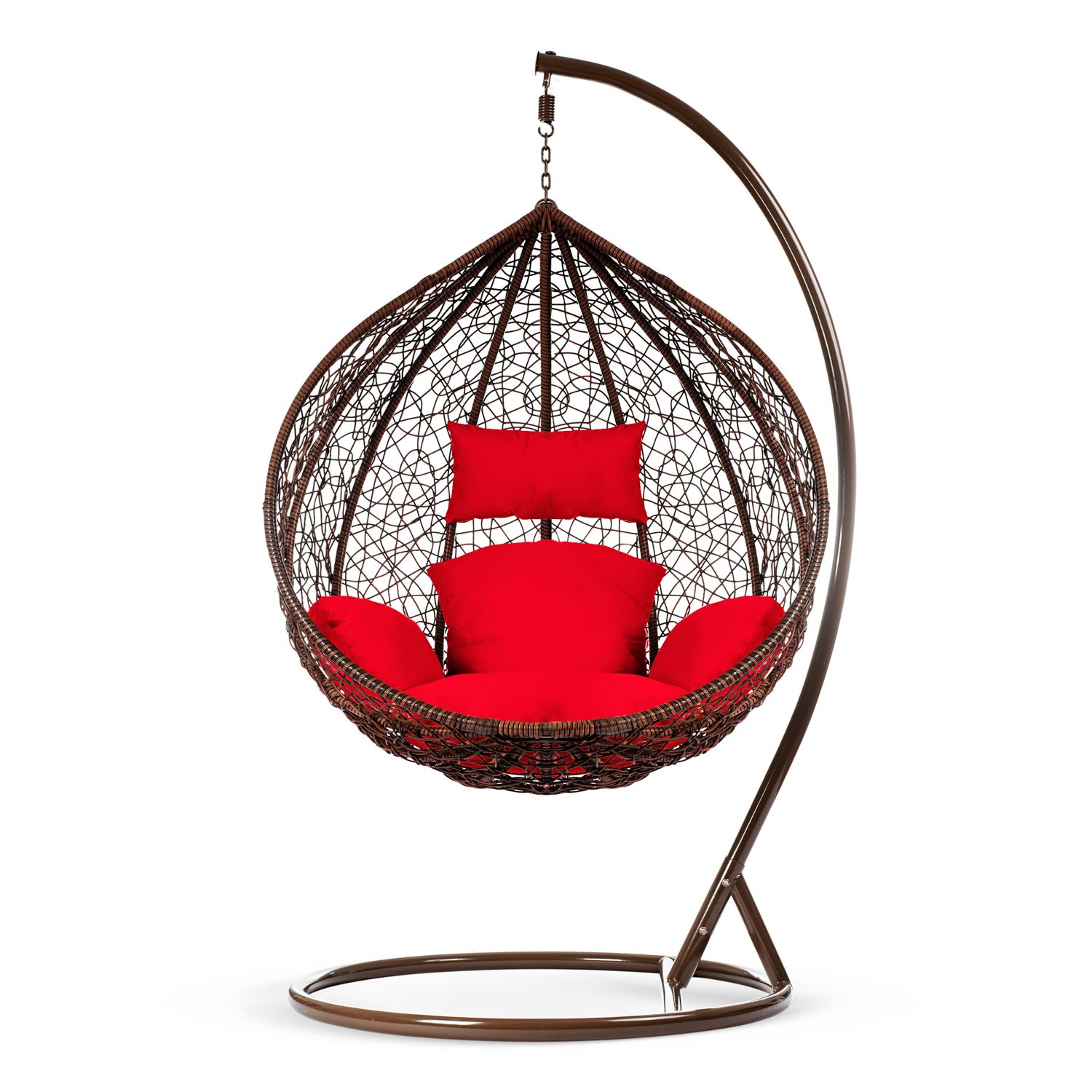 Havana pruun ripptool aias + punased padjad Sofotel - Image 5