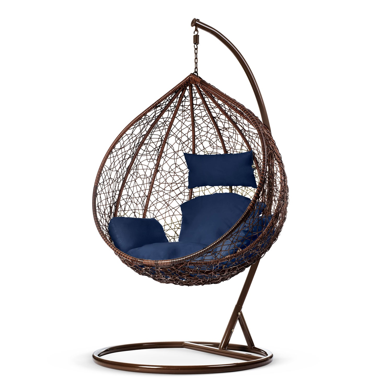 Havana pruun ripptool aias + tumesinised Sofoteli padjad - Image 3