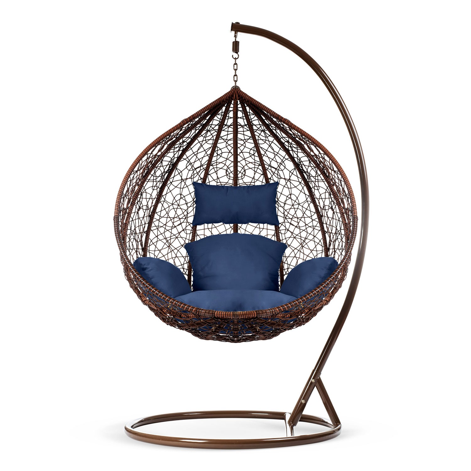 Havana pruun ripptool aias + tumesinised Sofoteli padjad - Image 5