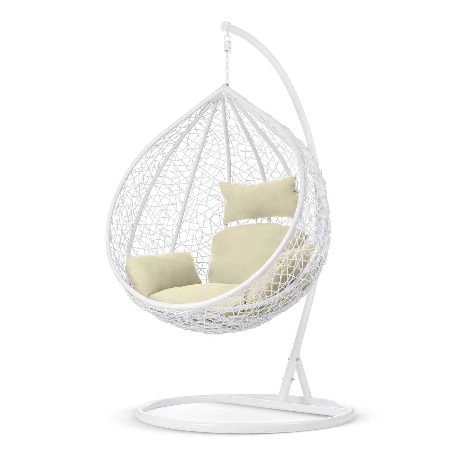 Havana valge ripptool aias + beežid padjad Sofotel - Image 3