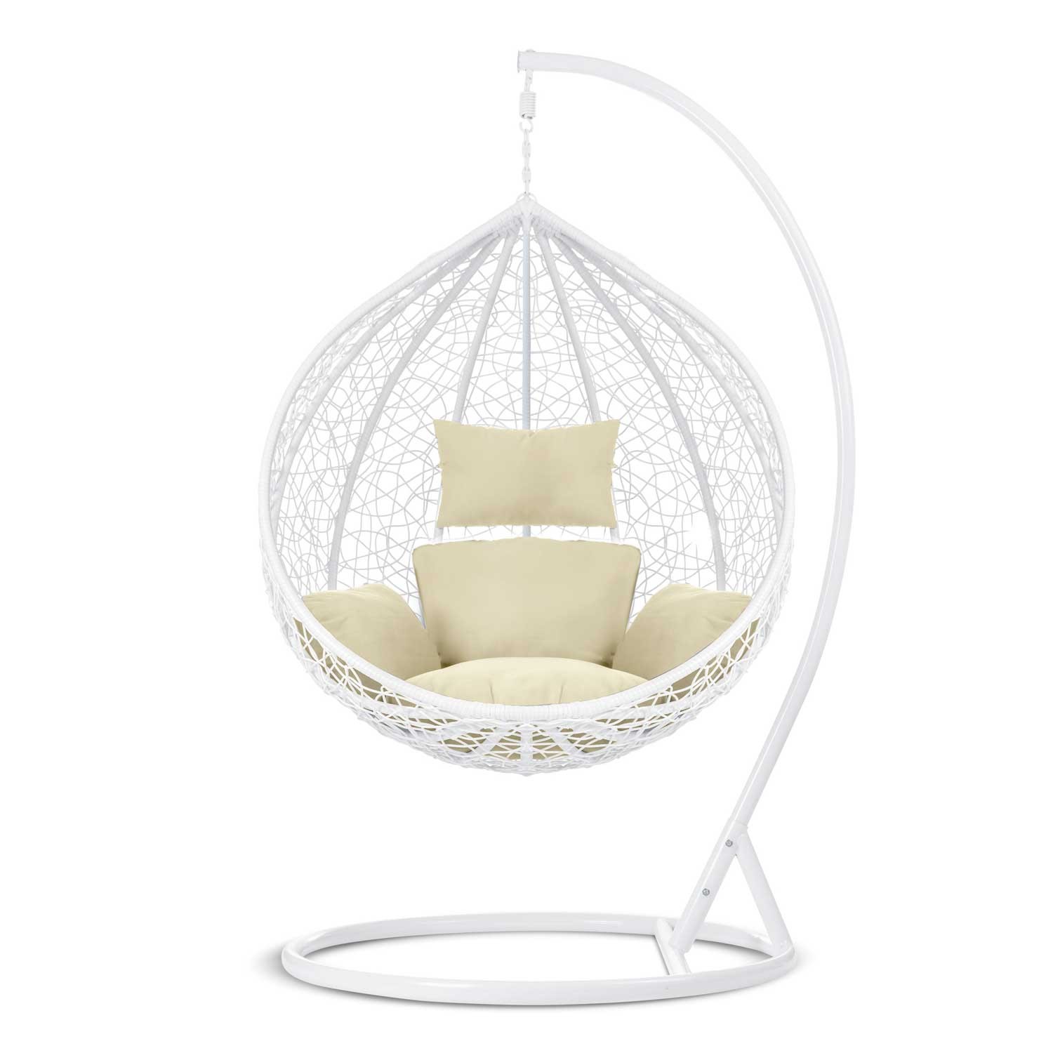 Havana valge ripptool aias + beežid padjad Sofotel - Image 5