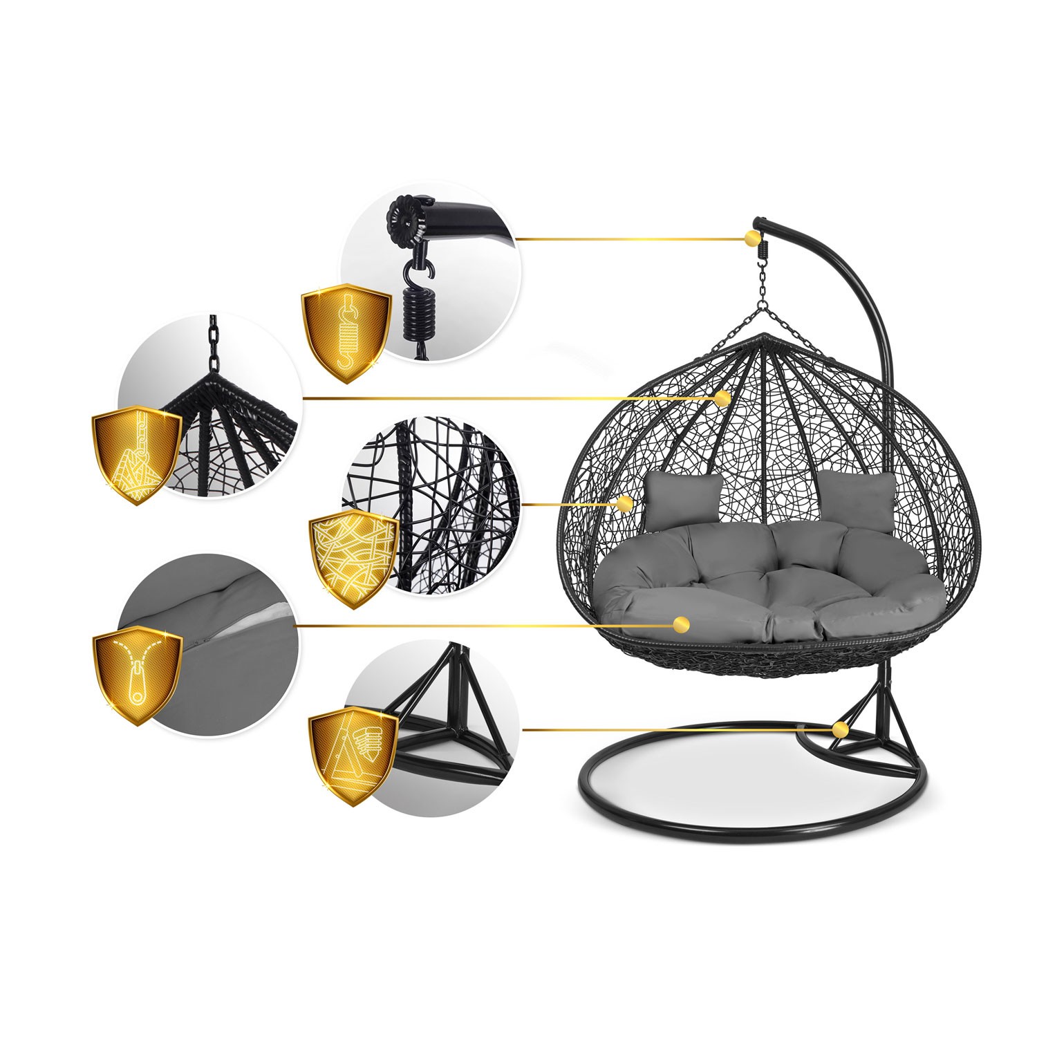 Havana Duo must ripp-aiatool + hallid Sofotel padjad - Image 14