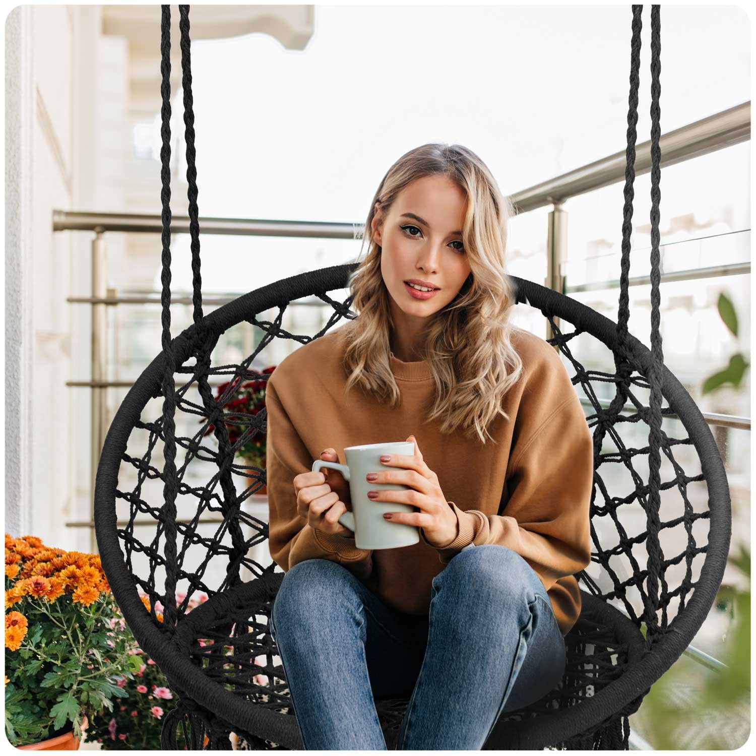 BOHO rippuv aiakiik, must - Image 3