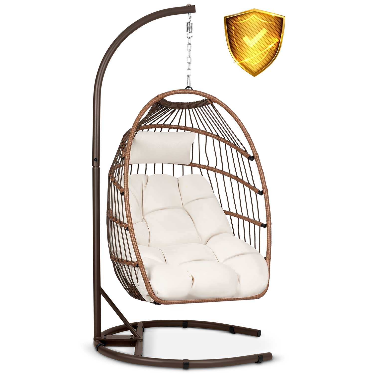 Luisiana pruun ripp-aiatool + beežid Sofotel padjad - Image 11