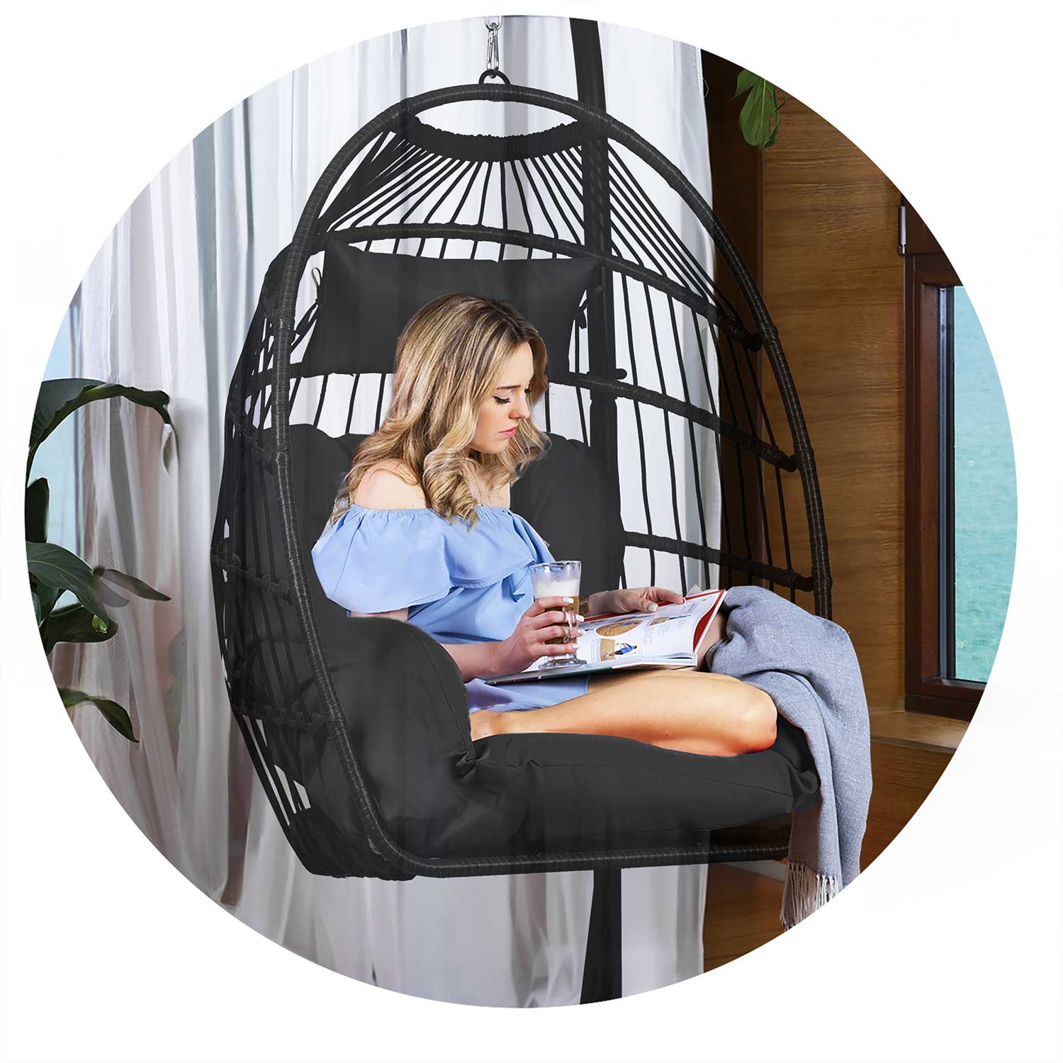 Luisiana must ripp-aiatool + mustad Sofoteli padjad - Image 6