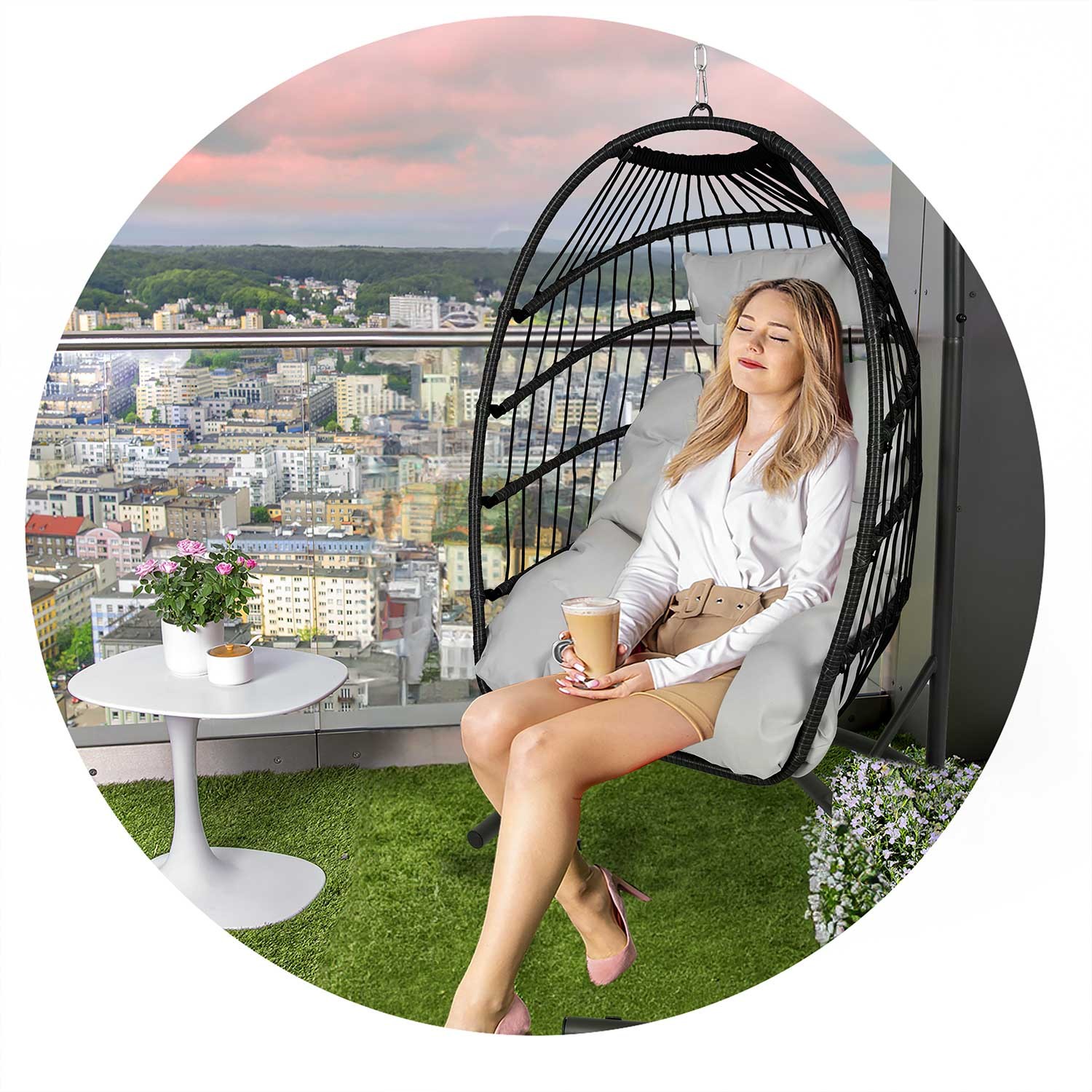 Luisiana ripptool must + hallid Sofotel padjad - Image 9