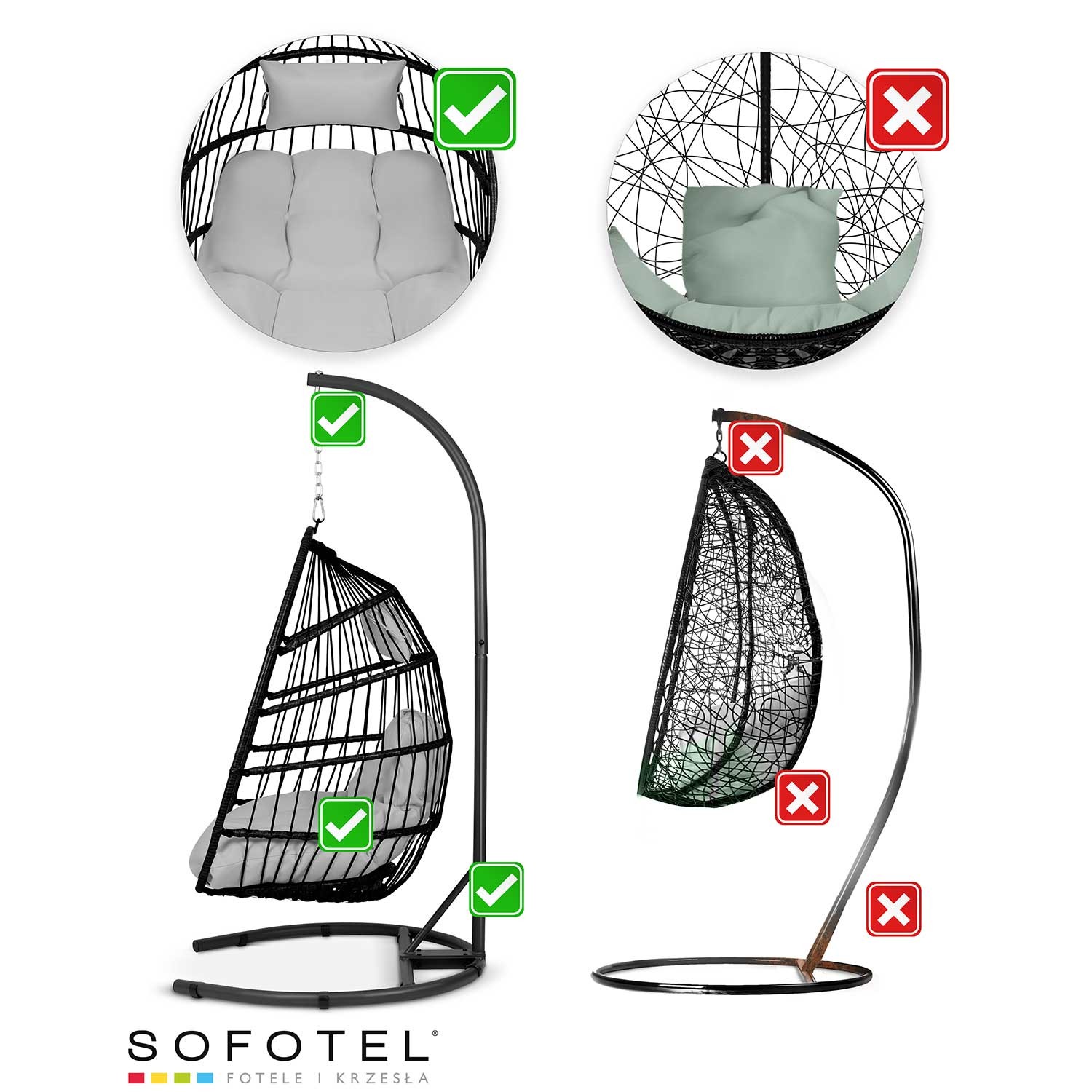 Luisiana ripptool must + hallid Sofotel padjad - Image 12