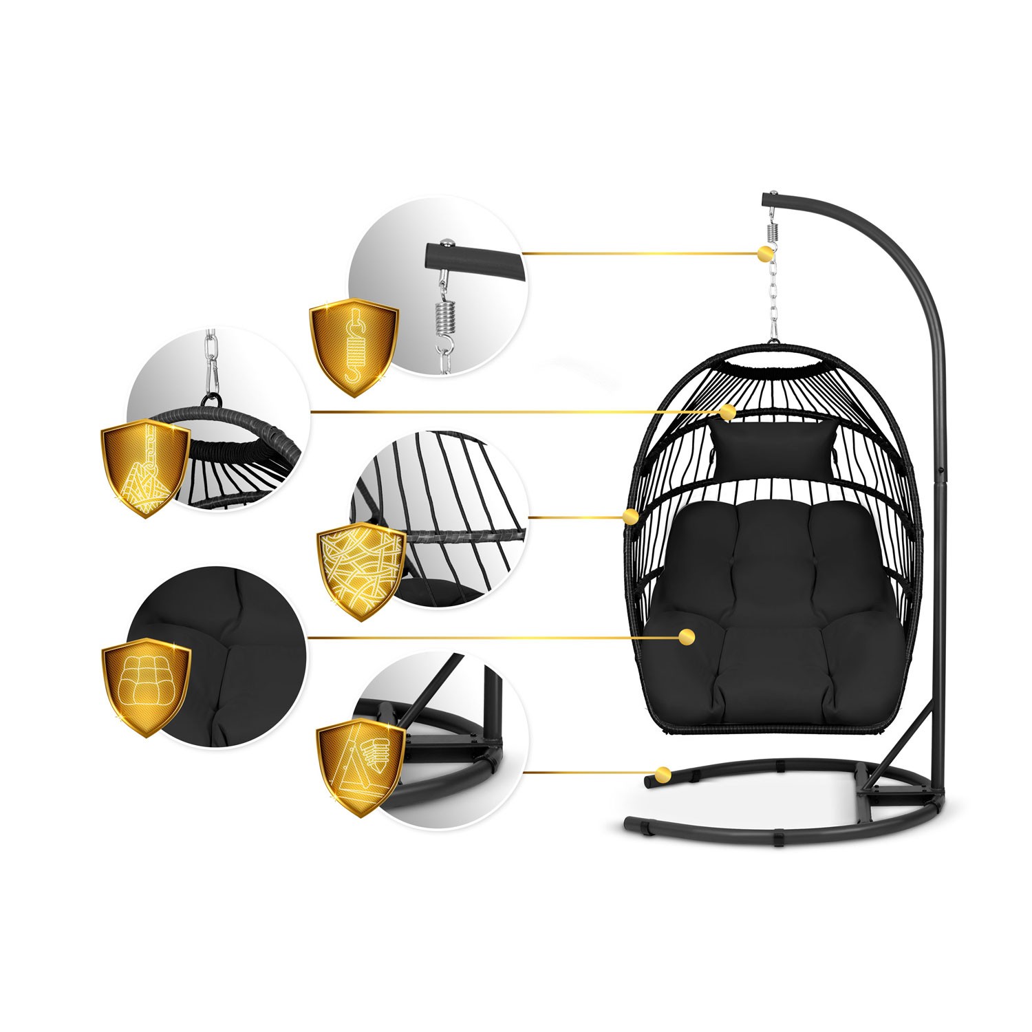 Luisiana must ripp-aiatool + mustad Sofoteli padjad - Image 11