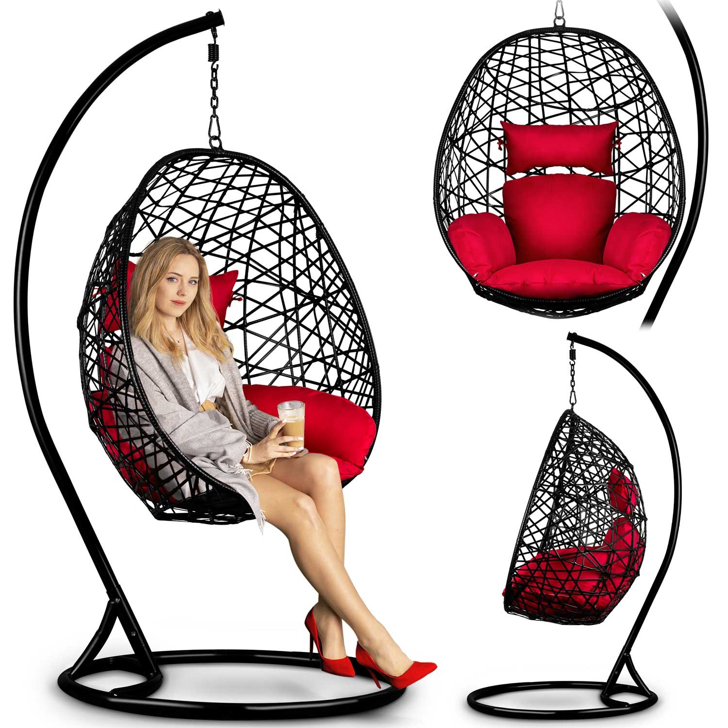 Sabana ripp-aiatool must + punane - Image 15