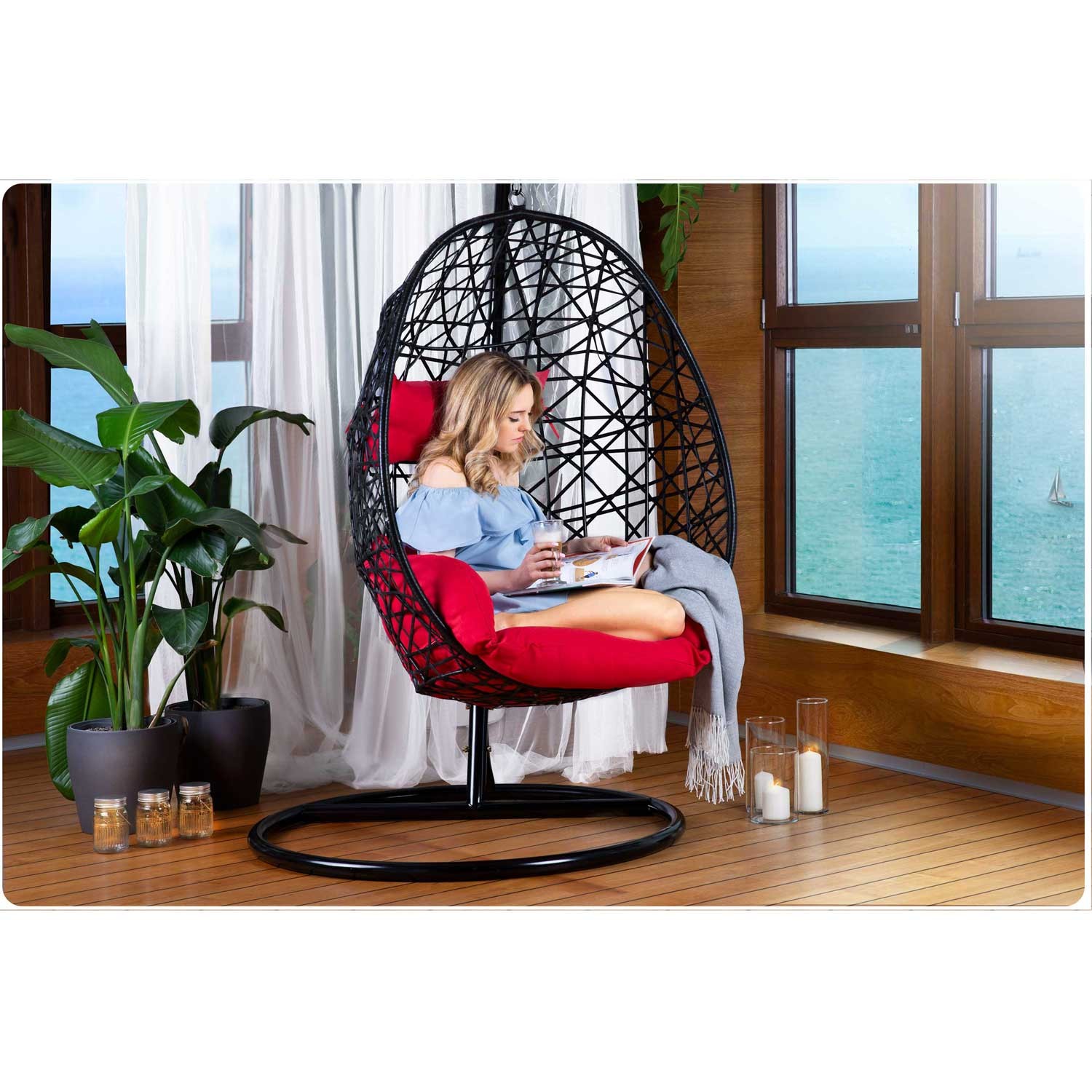 Sabana ripp-aiatool must + punane - Image 5