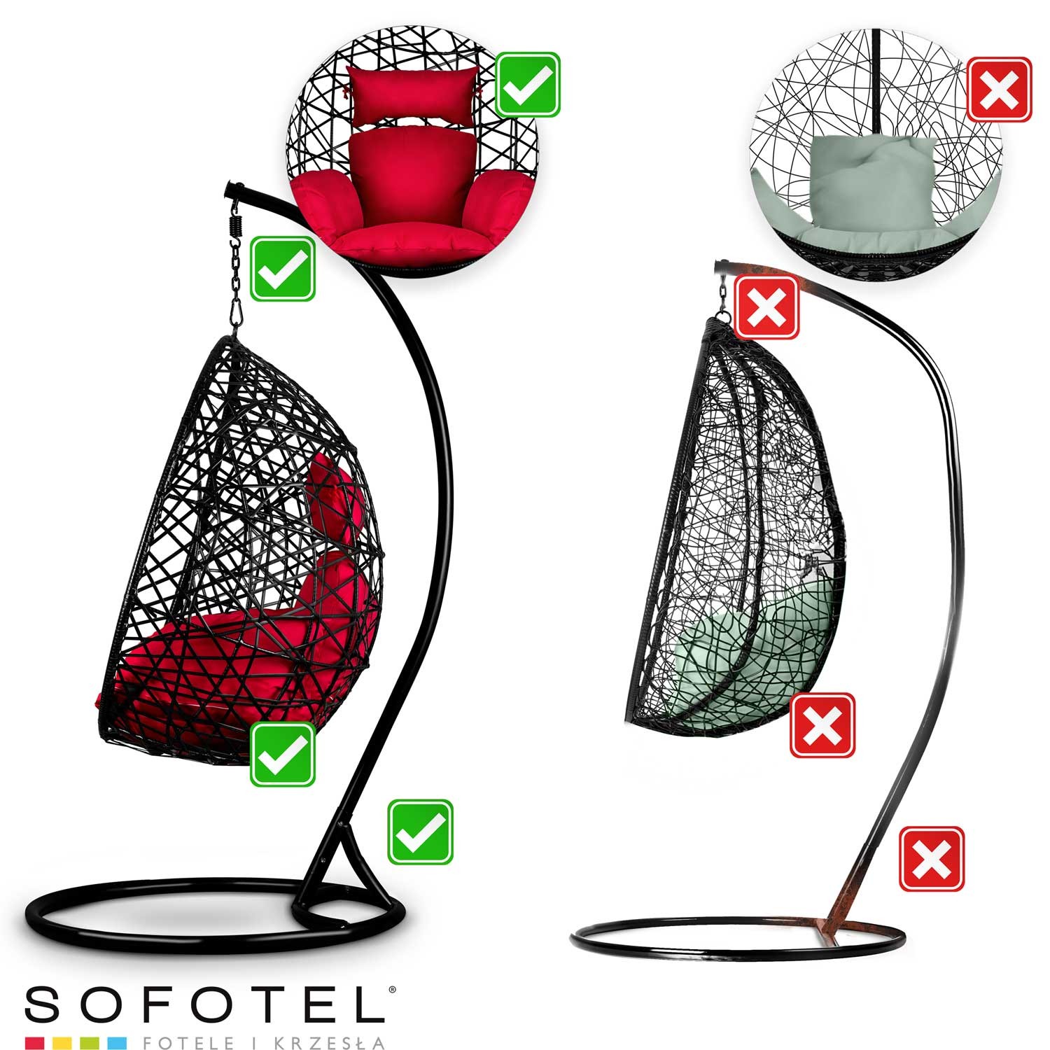 Sabana ripp-aiatool must + punane - Image 13