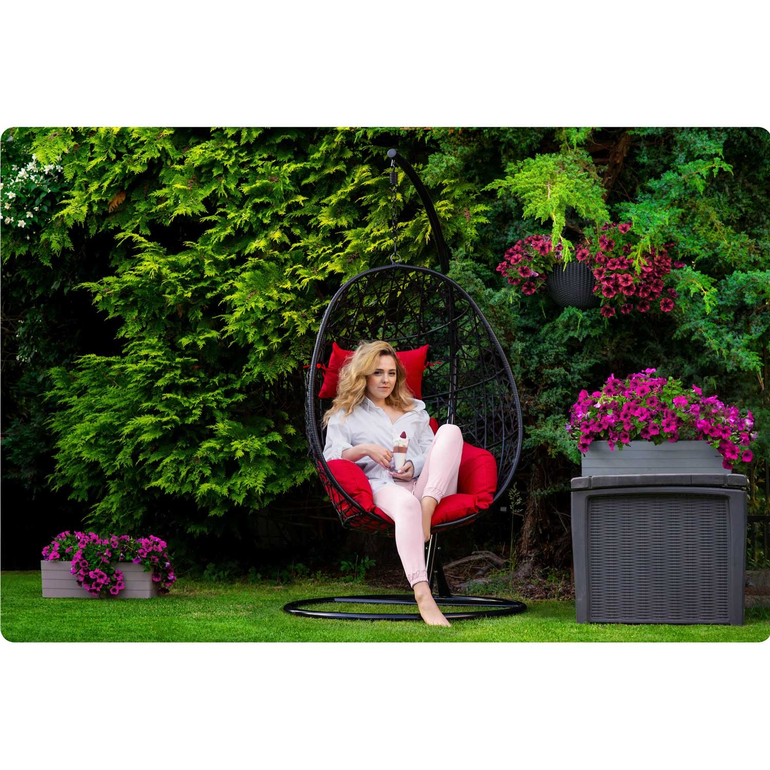 Sabana ripp-aiatool must + punane - Image 7