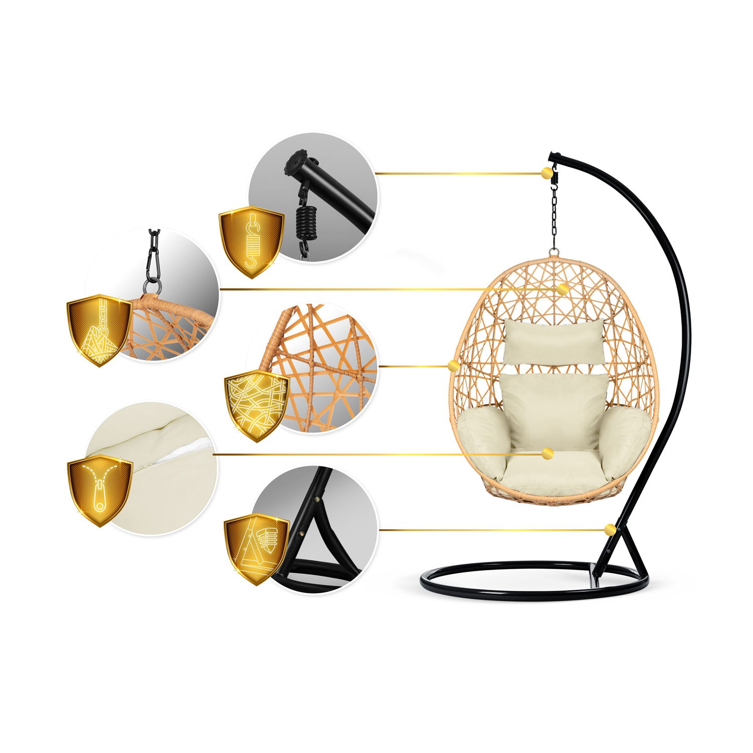 Sabana must ripp-aiatool + beežid Sofotel padjad - Image 13