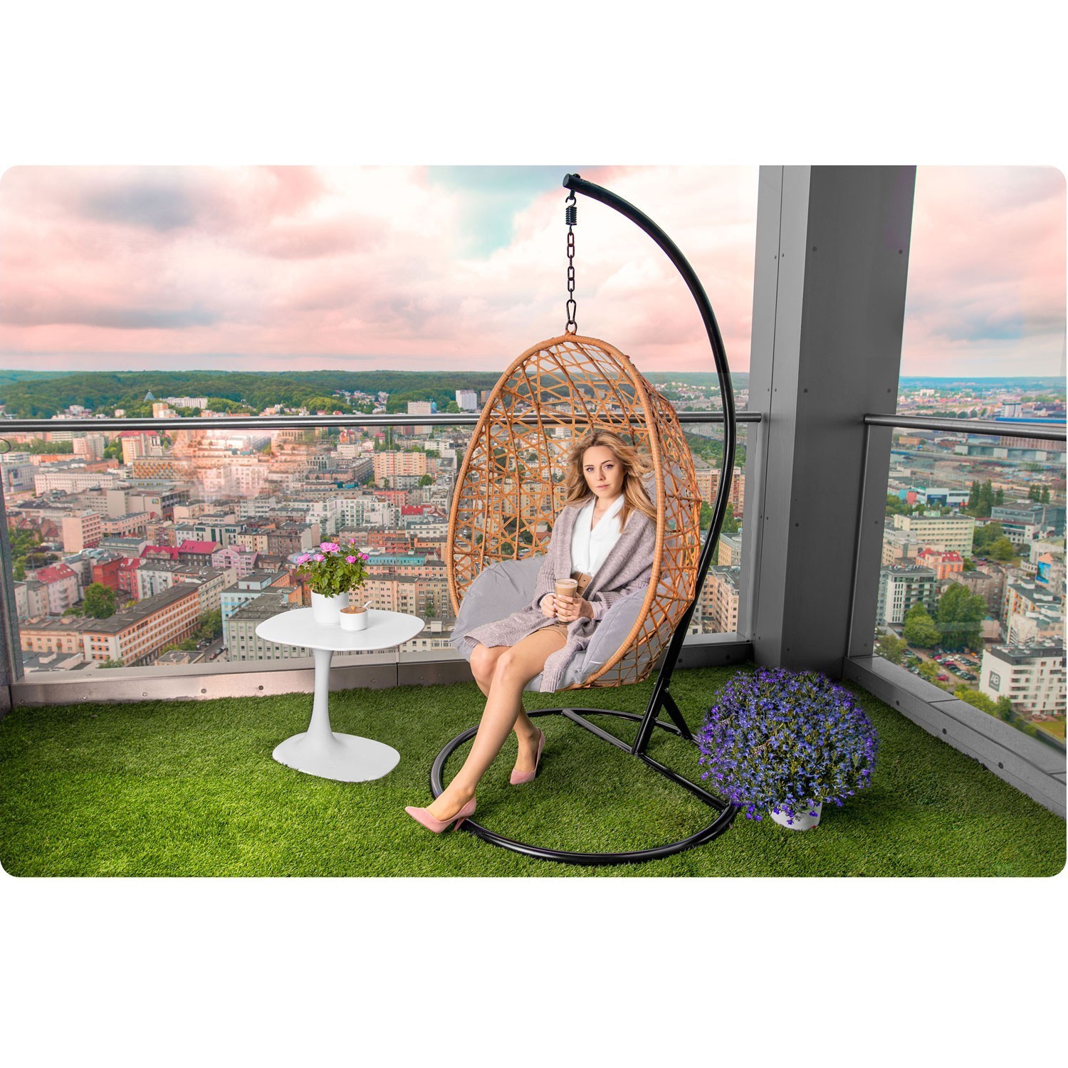 Sabana helepruun aia ripptool + Sofotel hallid padjad - Image 12