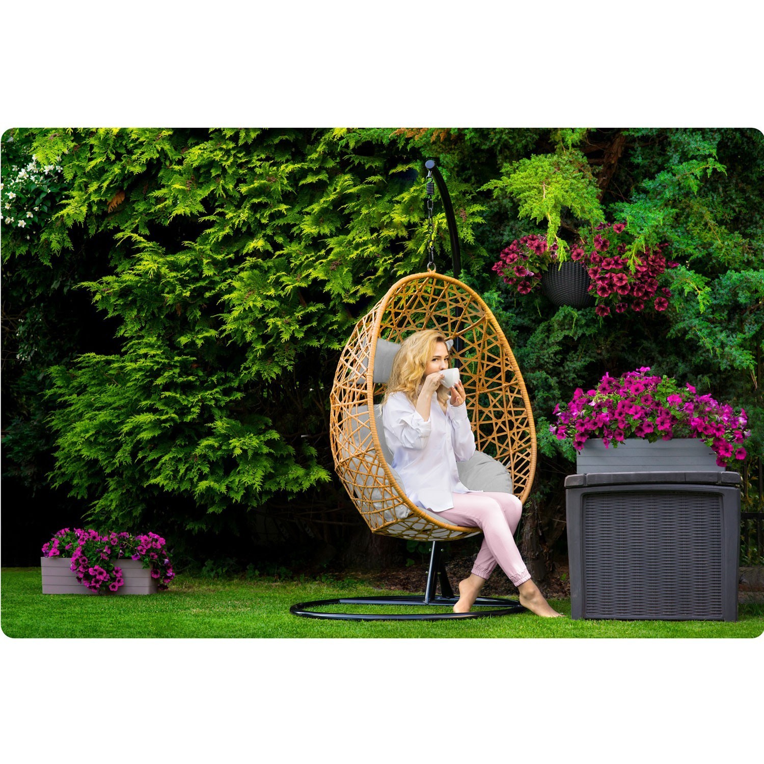 Sabana helepruun aia ripptool + Sofotel hallid padjad - Image 6