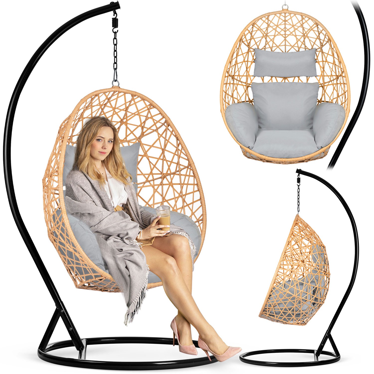 Sabana helepruun aia ripptool + Sofotel hallid padjad