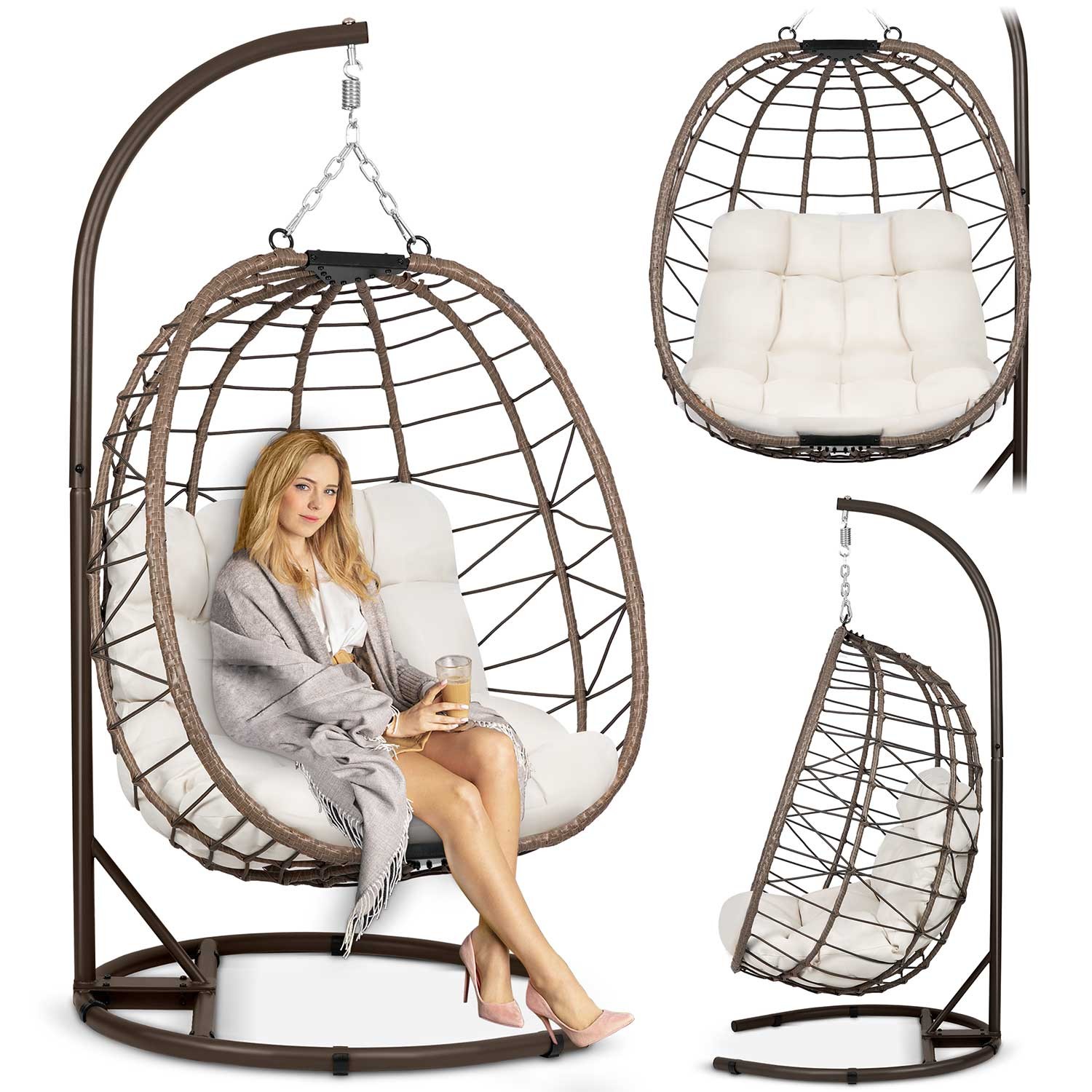 Tihuana pruun ripp-aiatool + helebeežid Sofotel padjad