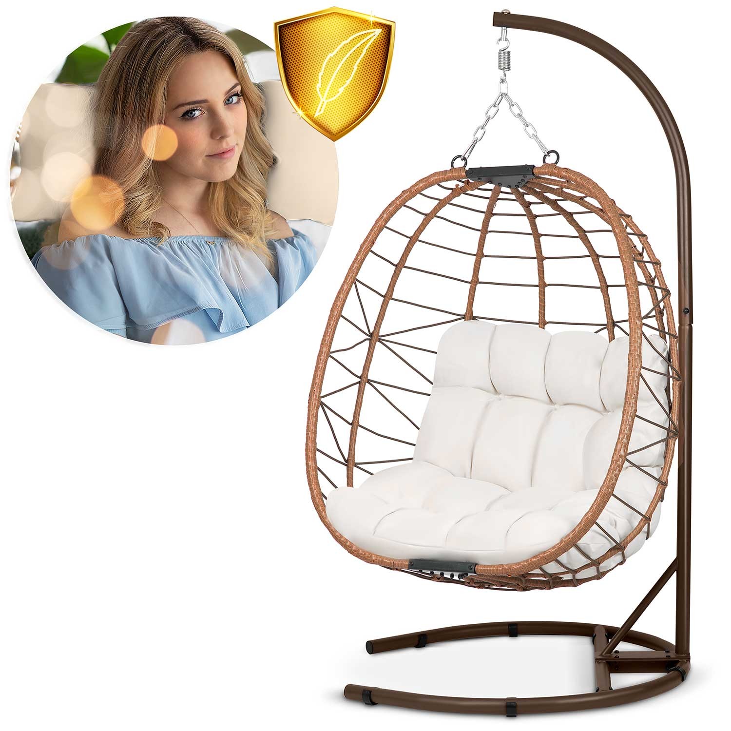 Tihuana pruun ripp-aiatool + helebeežid Sofotel padjad - Image 12