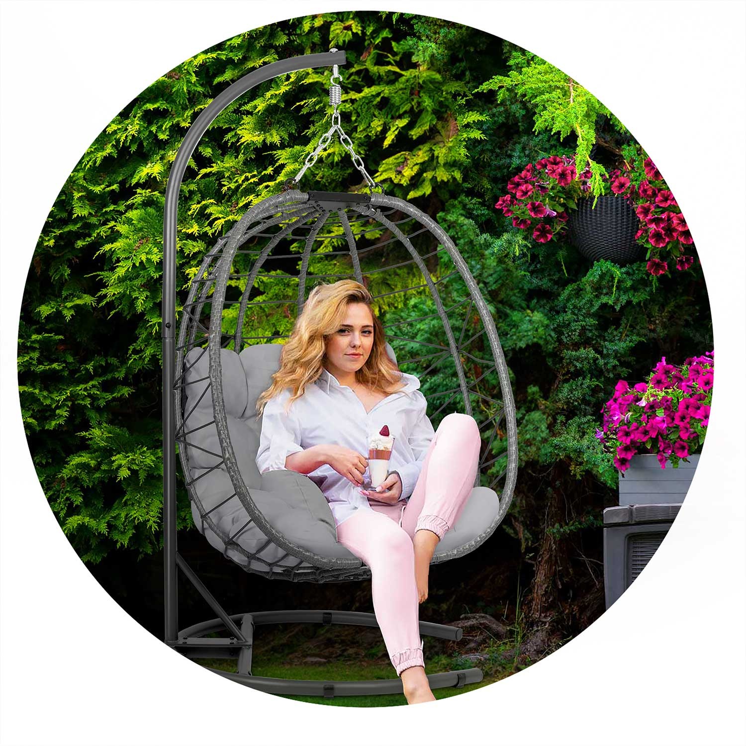 Tihuana hall ripp-aiatool + hallid Sofotel padjad - Image 4