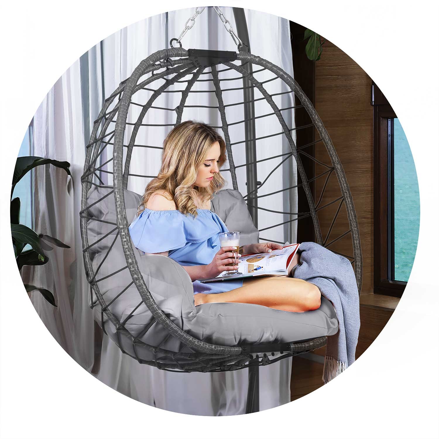 Tihuana hall ripp-aiatool + hallid Sofotel padjad - Image 6