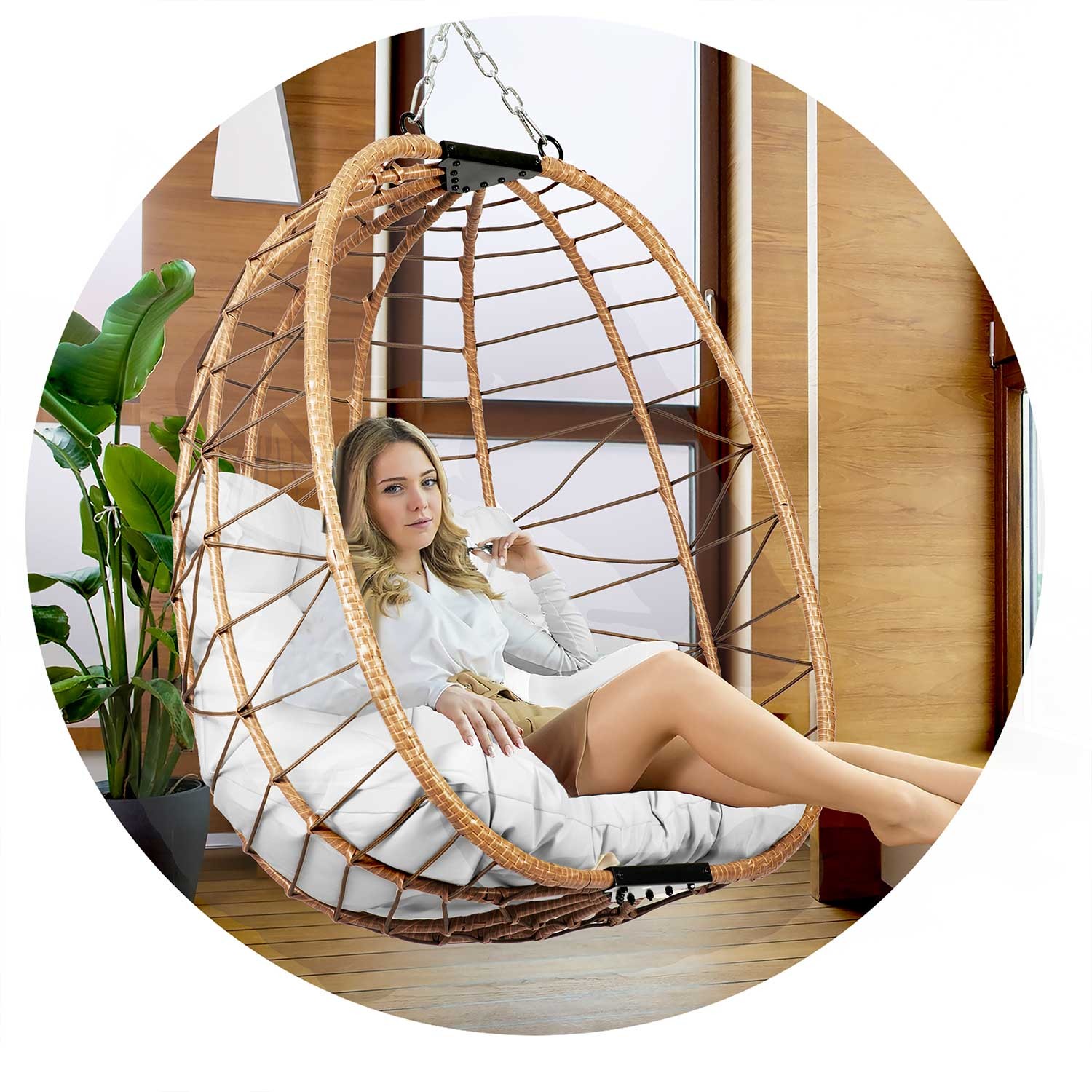 Tihuana pruun ripp-aiatool + Sofotel hallid padjad - Image 8